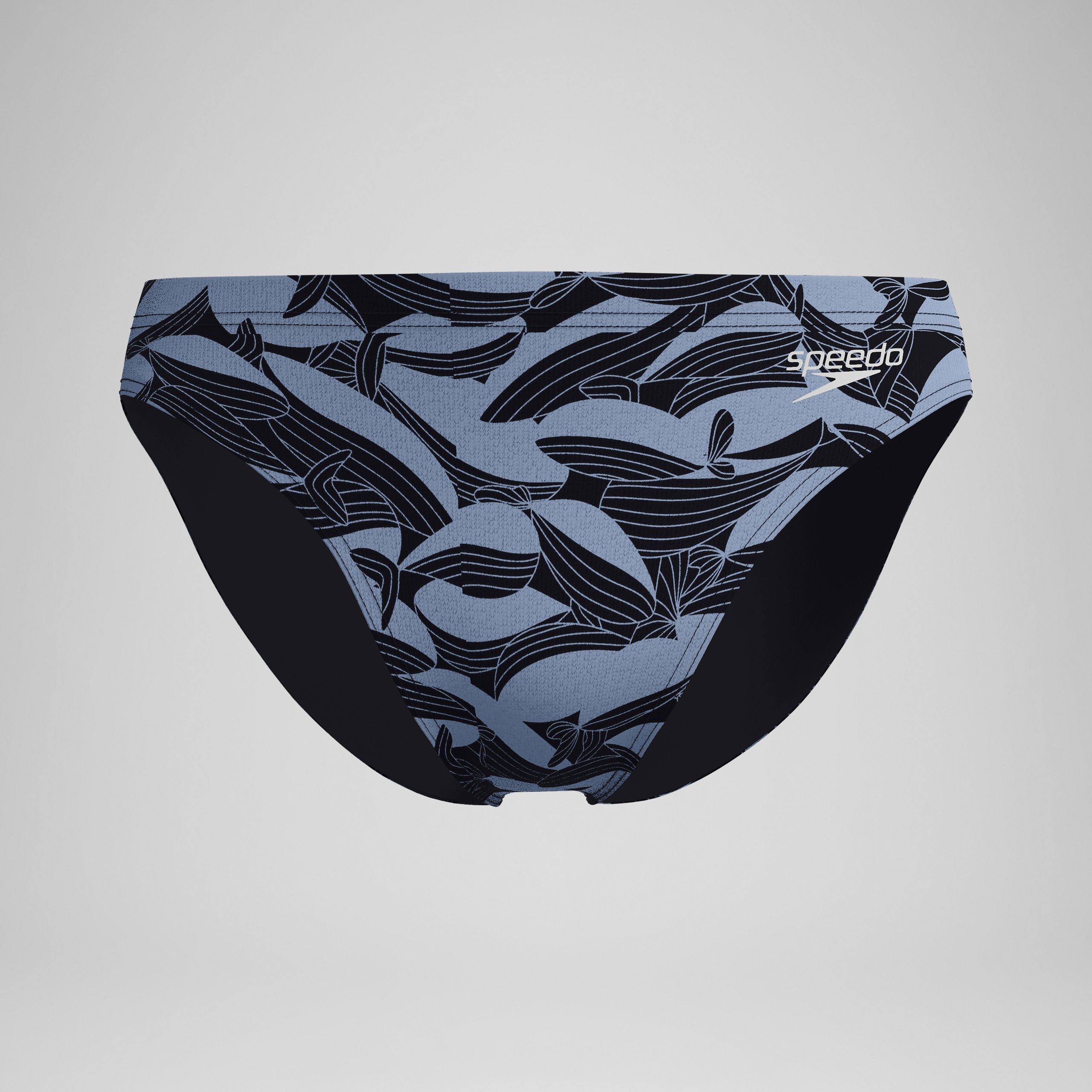 Men's Beachstar Printed Brief Black/Gray - Image 4