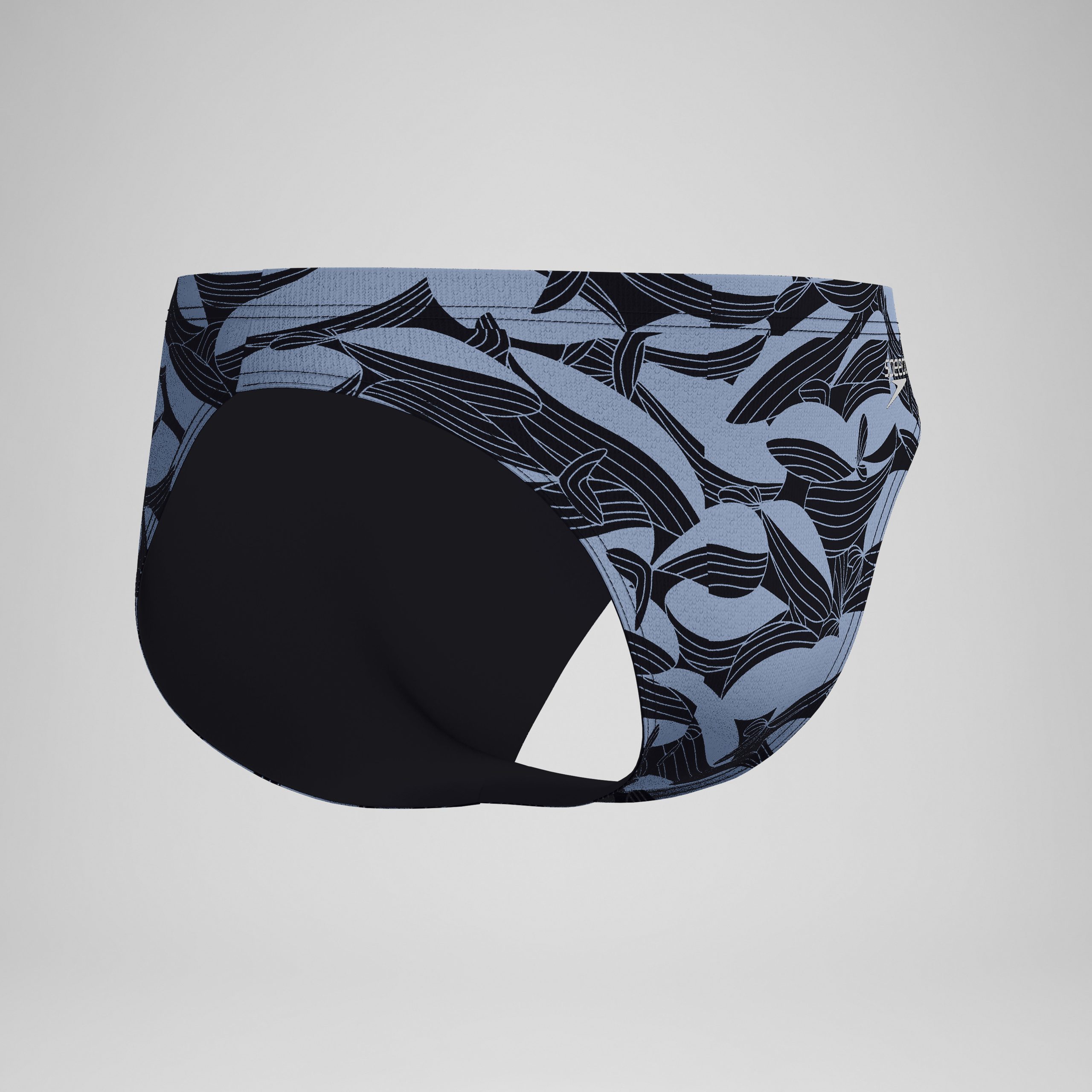 Men's Beachstar Printed Brief Black/Gray - Image 5