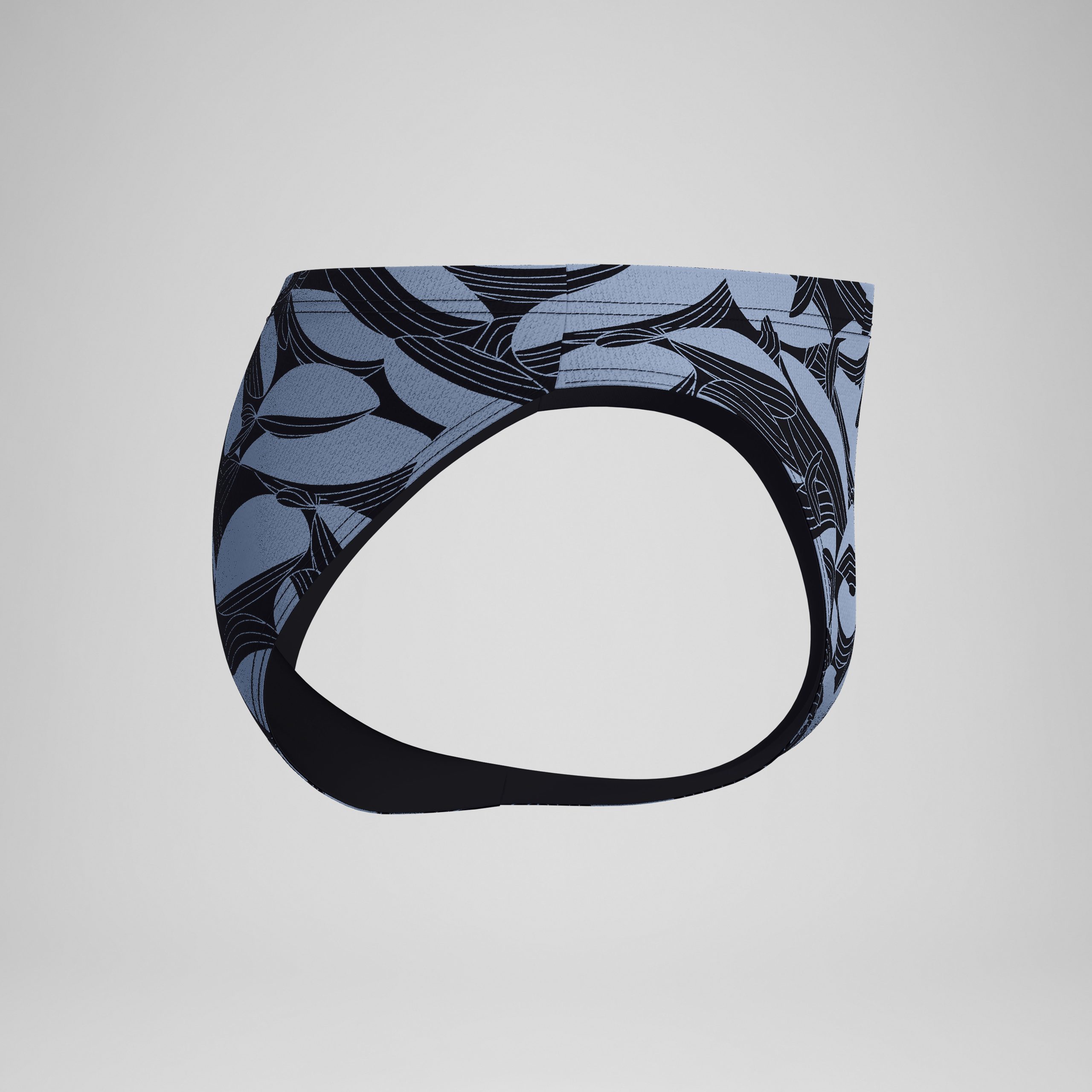 Men's Beachstar Printed Brief Black/Gray - Image 6