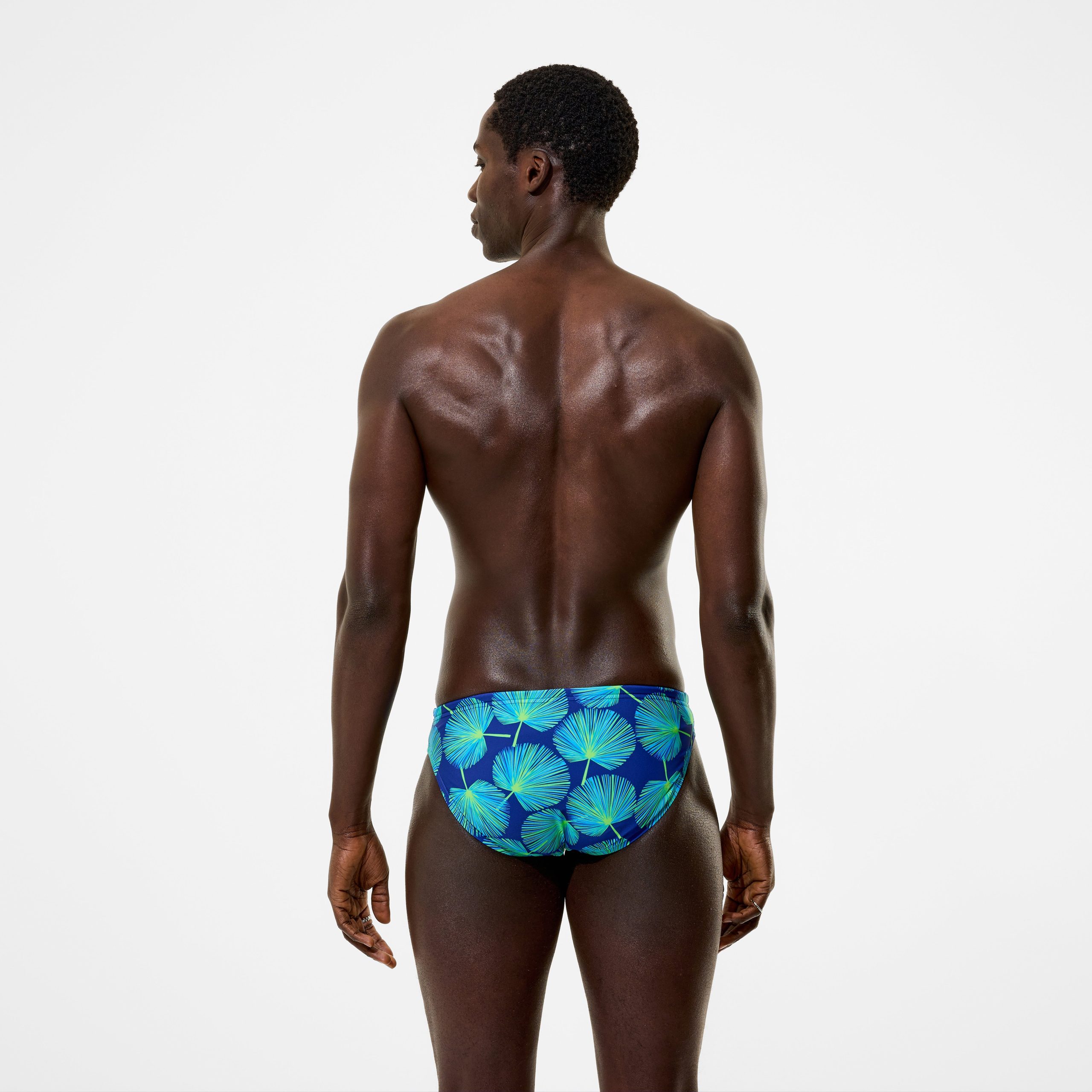 Men's The Speedo Printed Briefs Blue/Green - Image 3