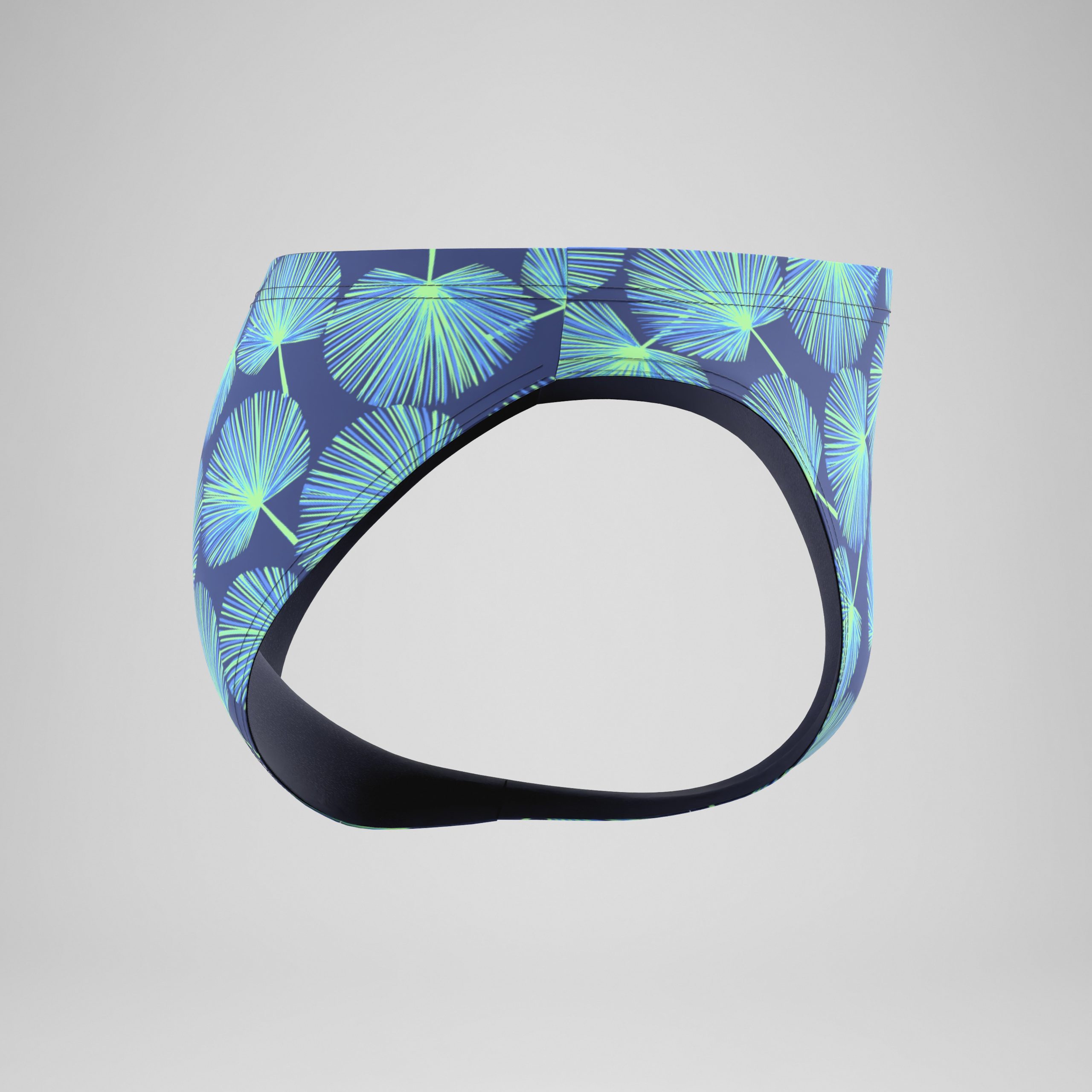Men's The Speedo Printed Briefs Blue/Green - Image 6