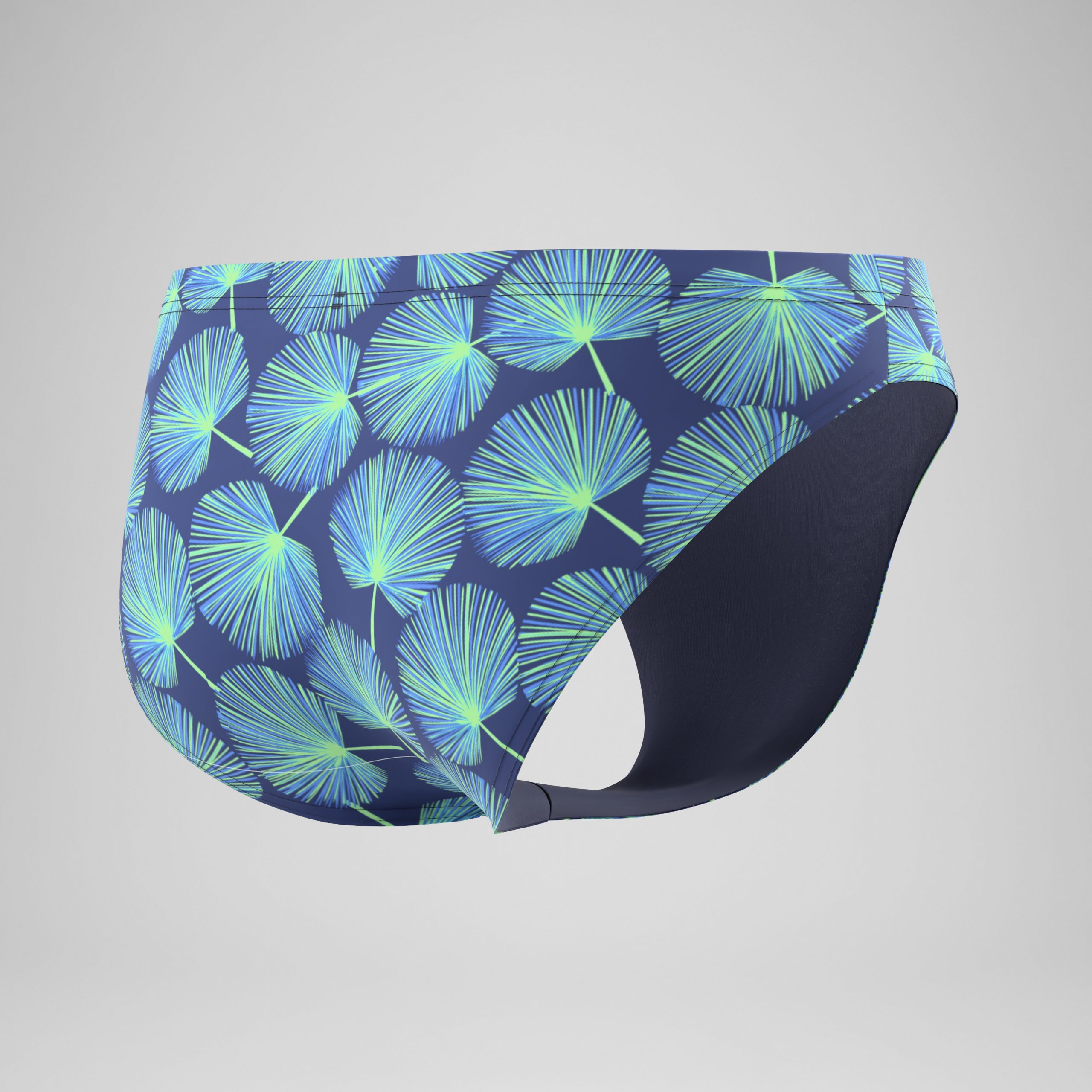 Men's The Speedo Printed Briefs Blue/Green - Image 7