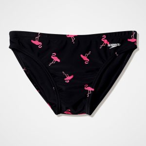 Men's The Speedo Printed Briefs Black