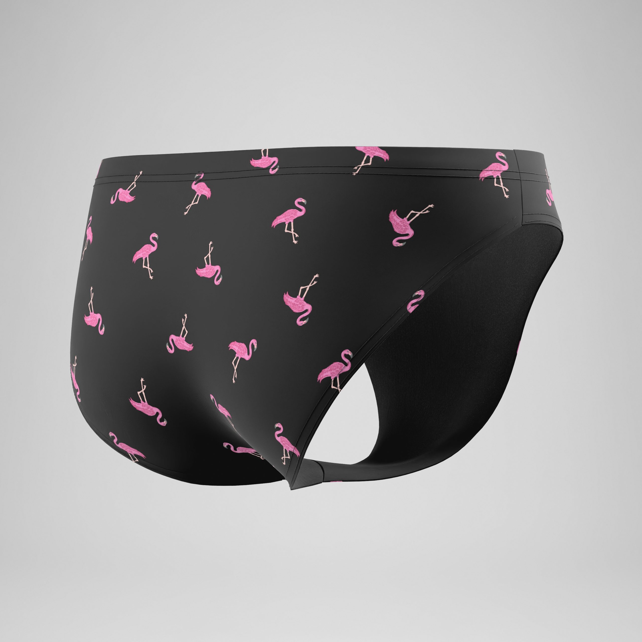 Men's The Speedo Printed Briefs Black - Image 4