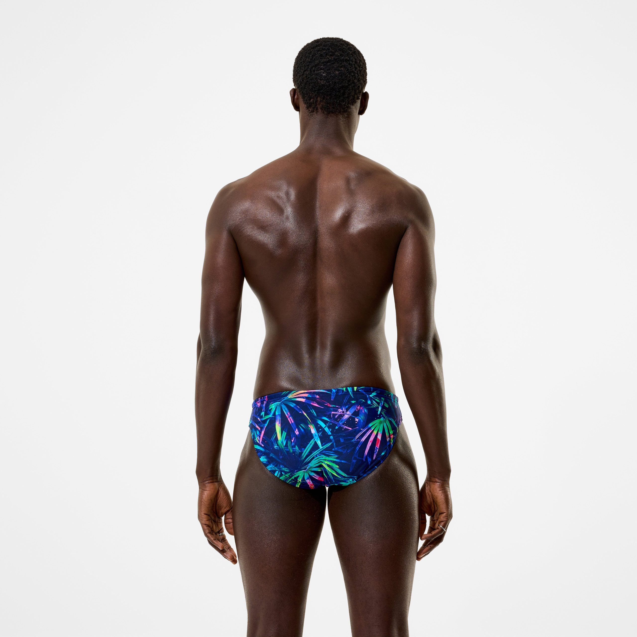 Men's The Speedo Printed Briefs Navy - Image 3