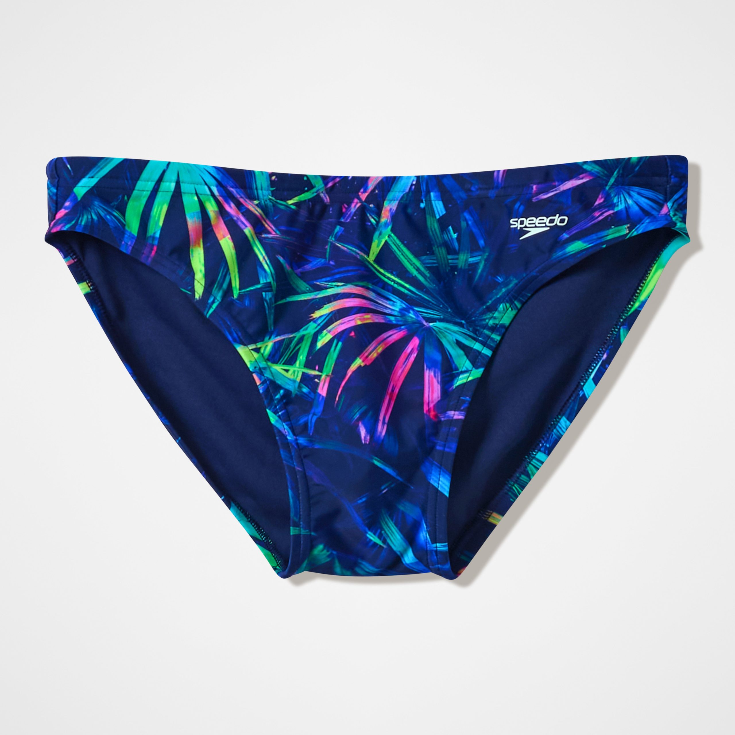 Men's The Speedo Printed Briefs Navy - Image 4