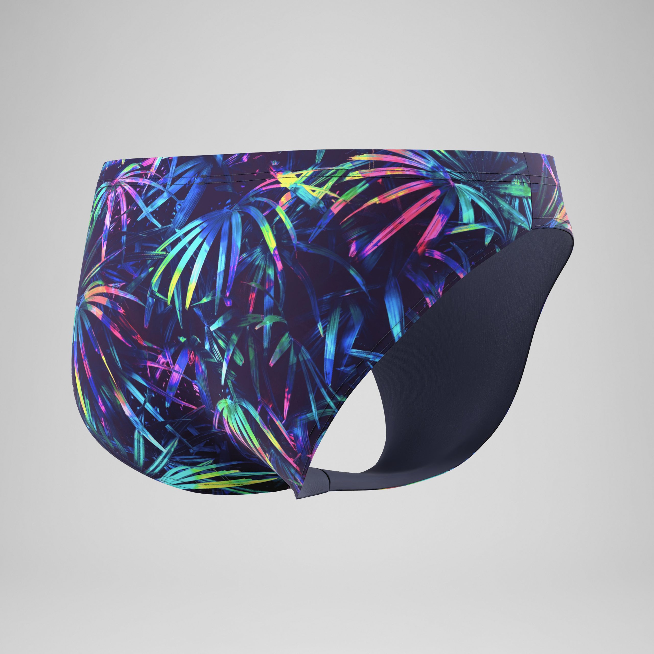 Men's The Speedo Printed Briefs Navy - Image 7