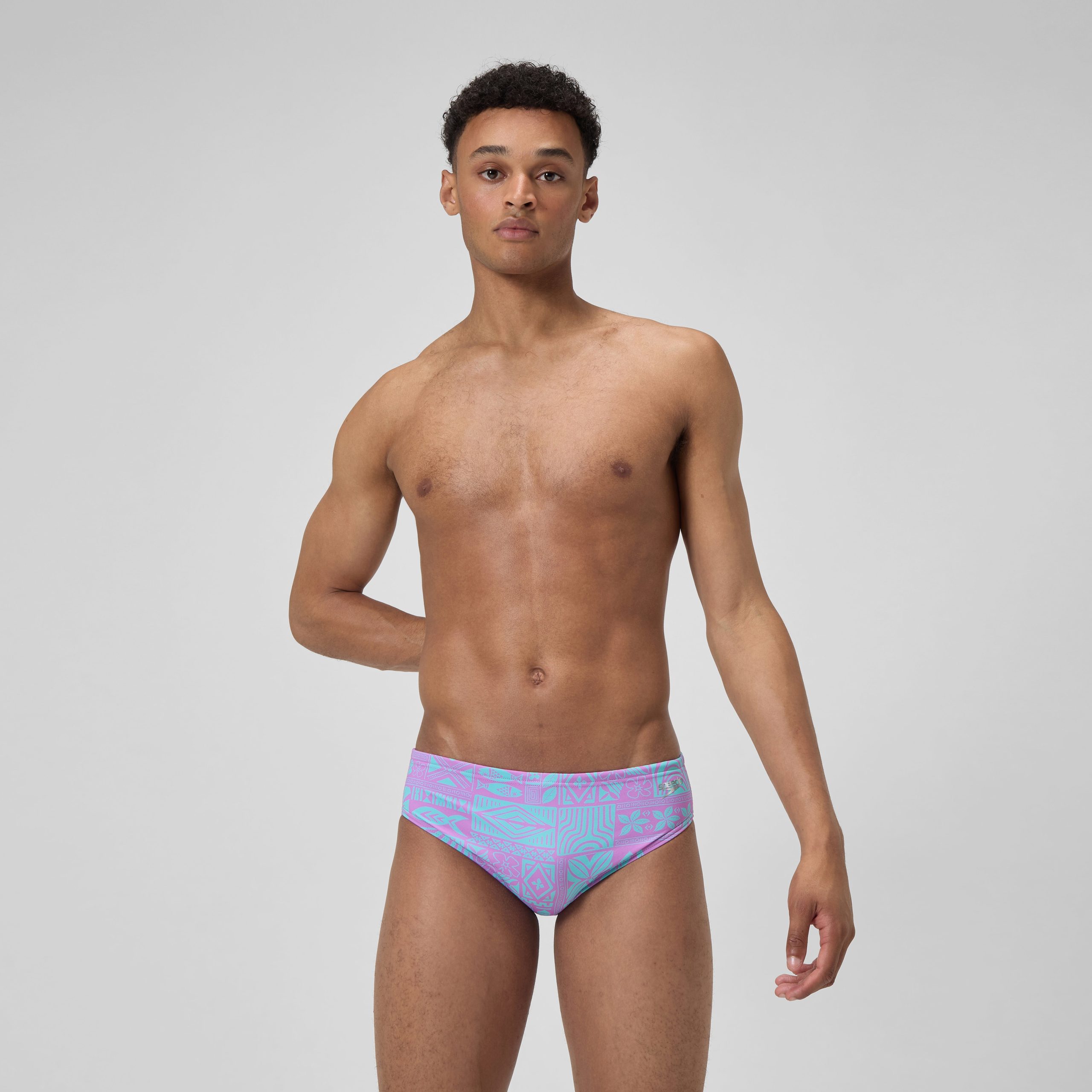 Men's Printed One Brief Purple - Image 2
