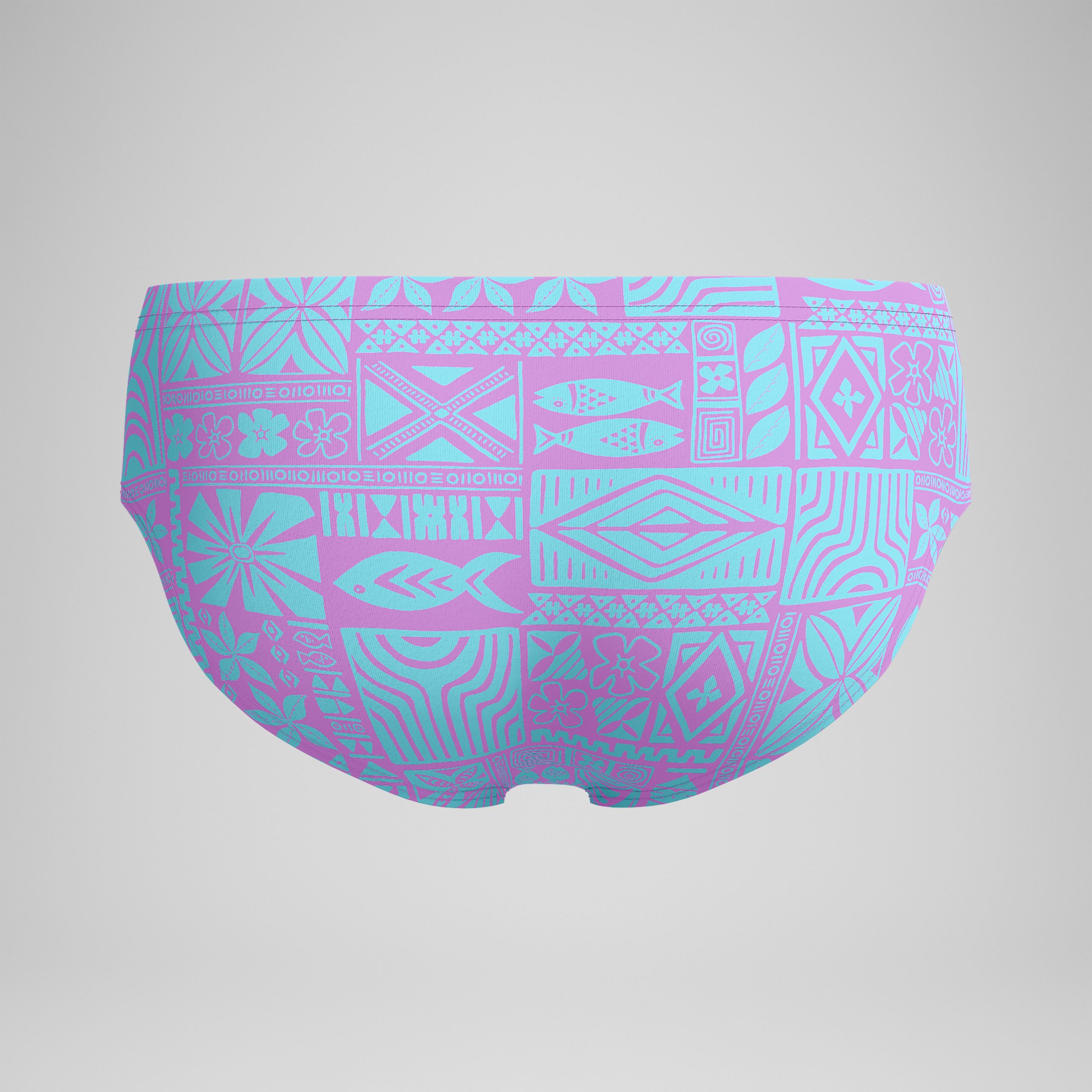 Men's Printed One Brief Purple - Image 6
