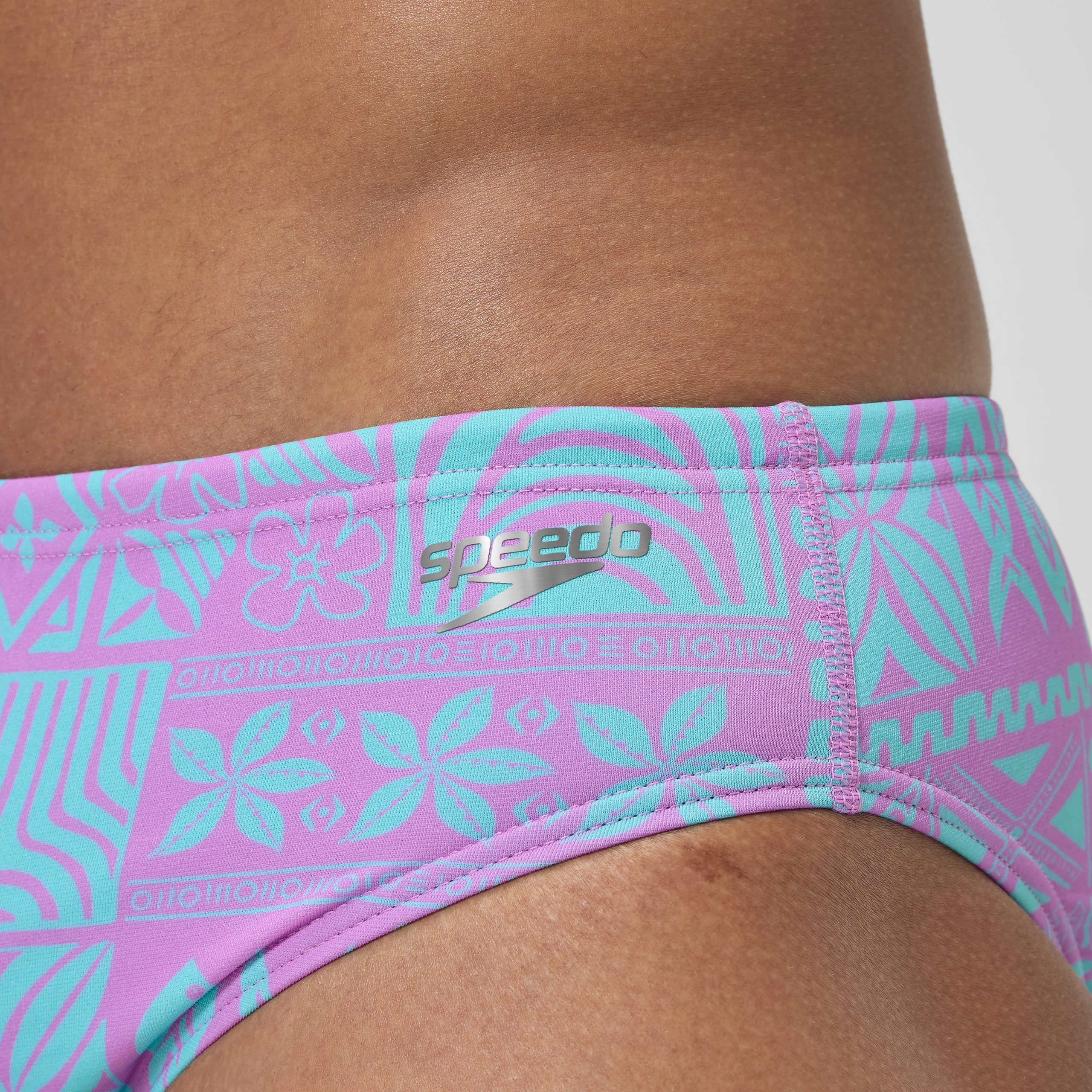 Men's Printed One Brief Purple - Image 8