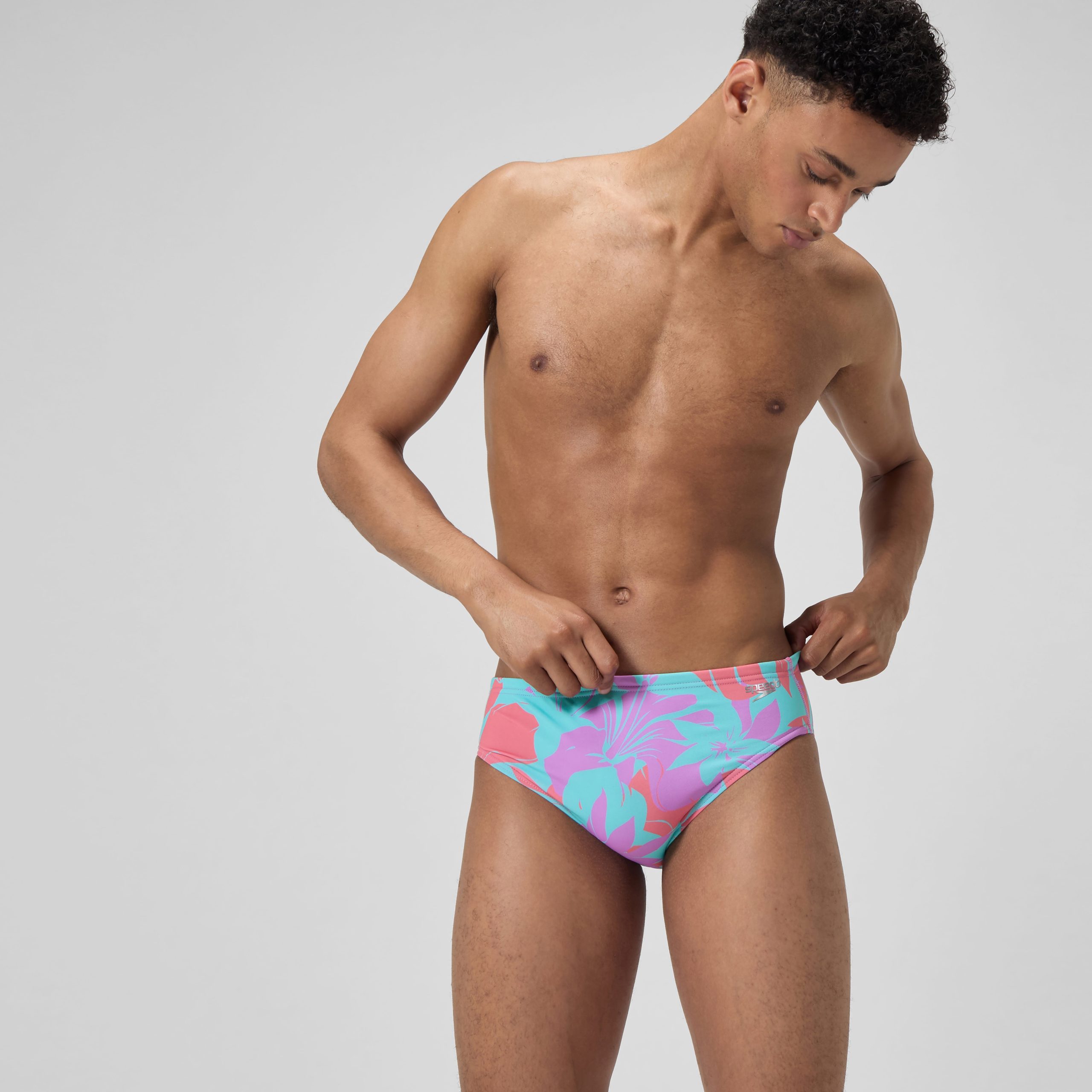 Men's Printed One Brief Purple - Image 2