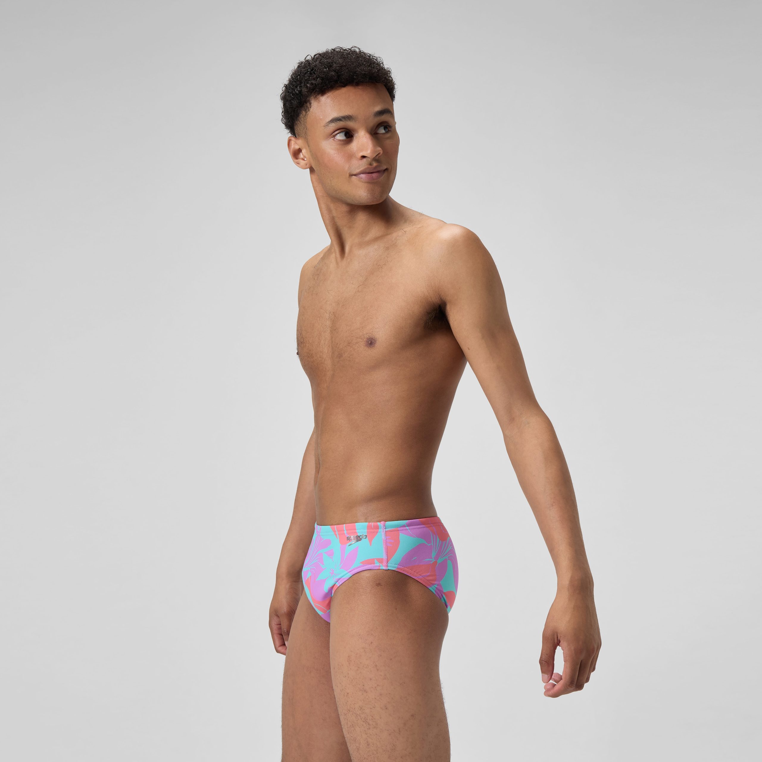 Men's Printed One Brief Purple - Image 3