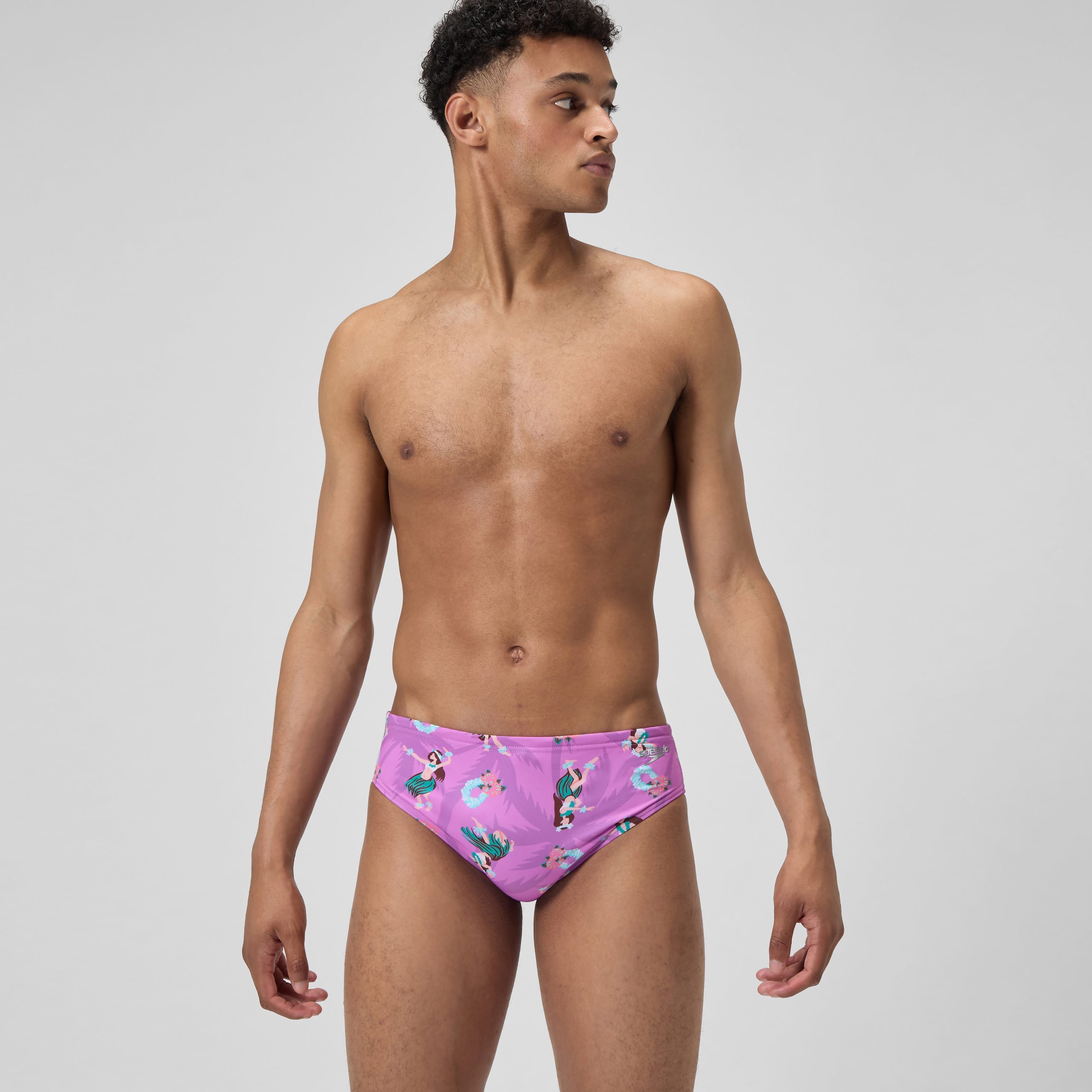 Men's Printed One Brief Pink - Image 2