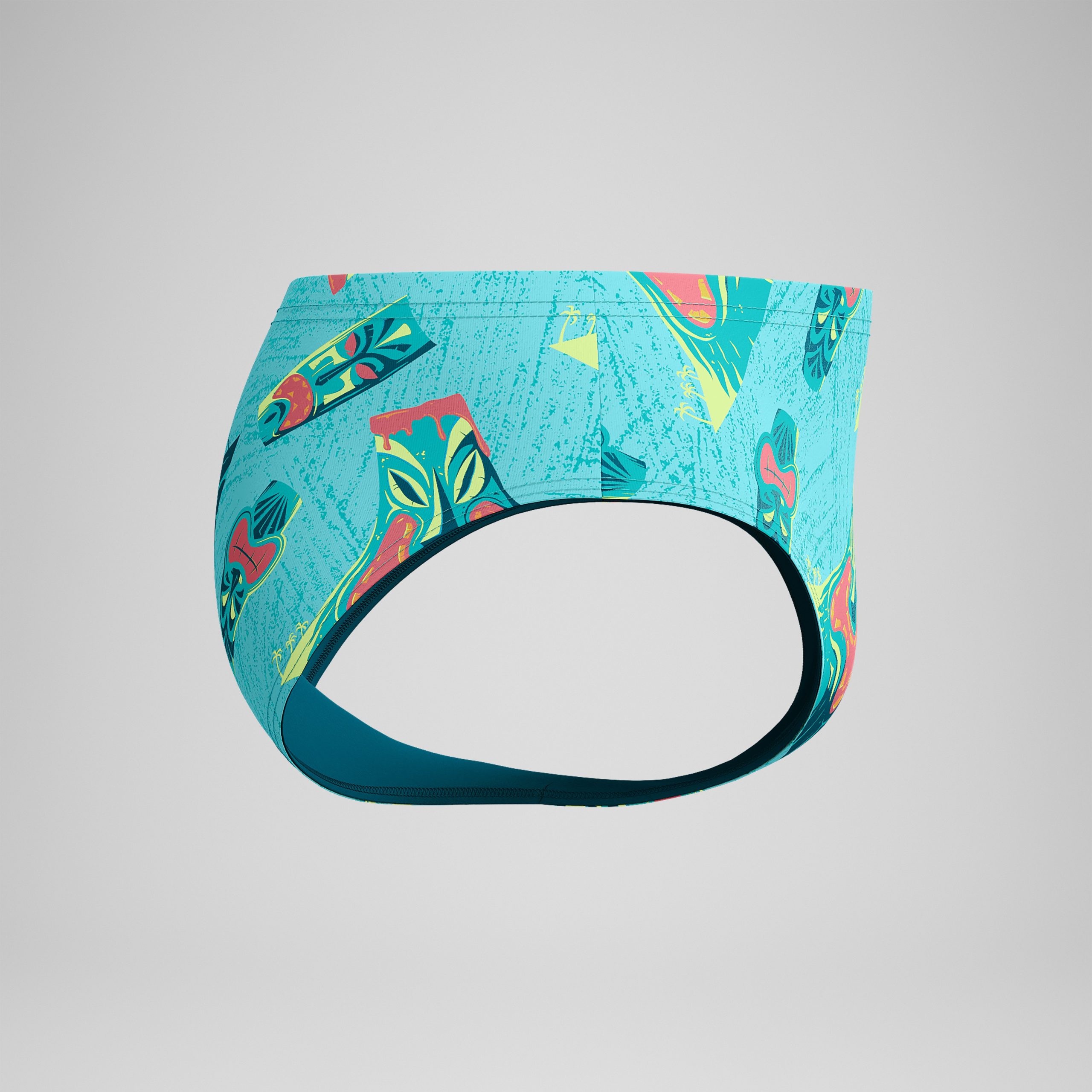 Men's Printed One Brief Green - Image 6