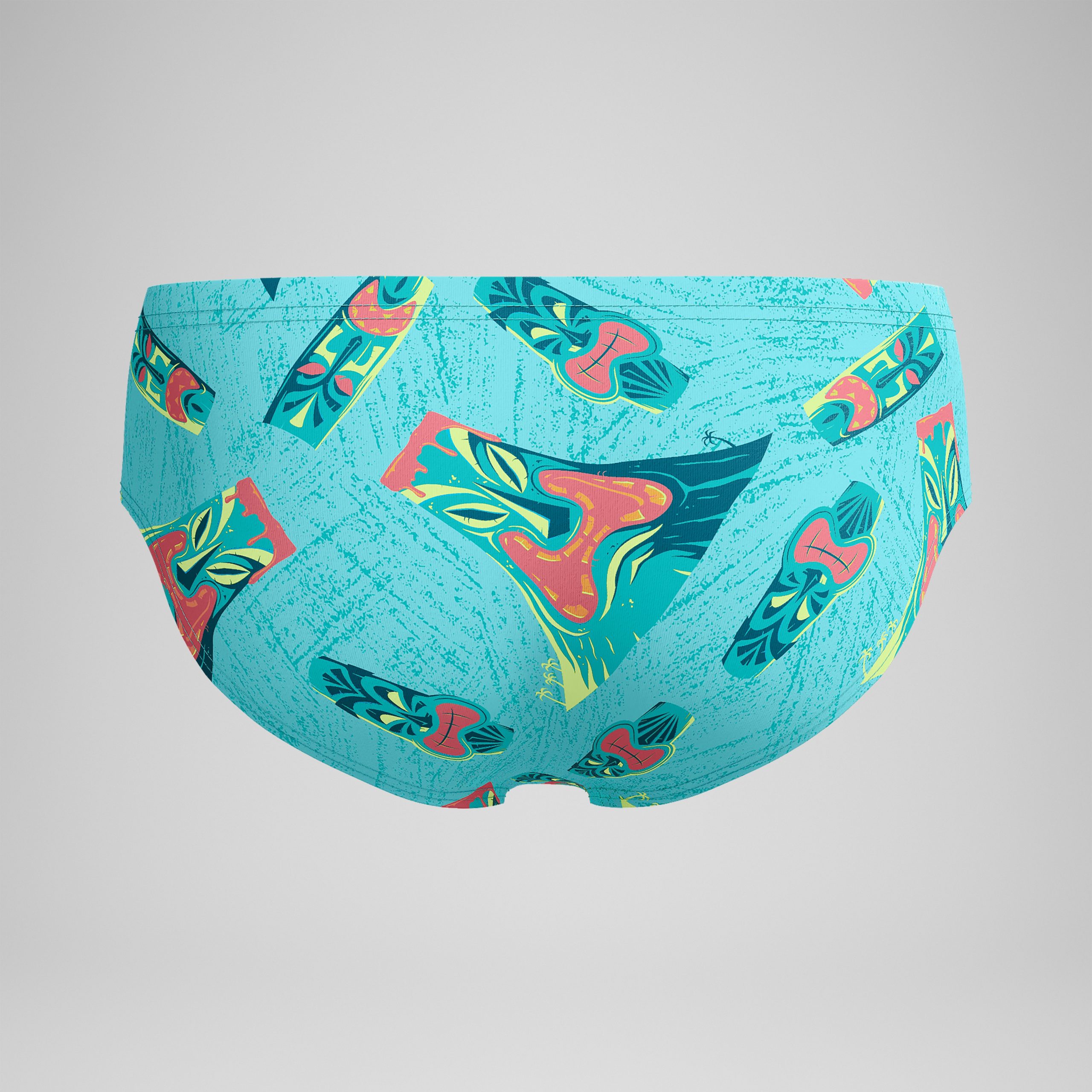 Men's Printed One Brief Green - Image 7