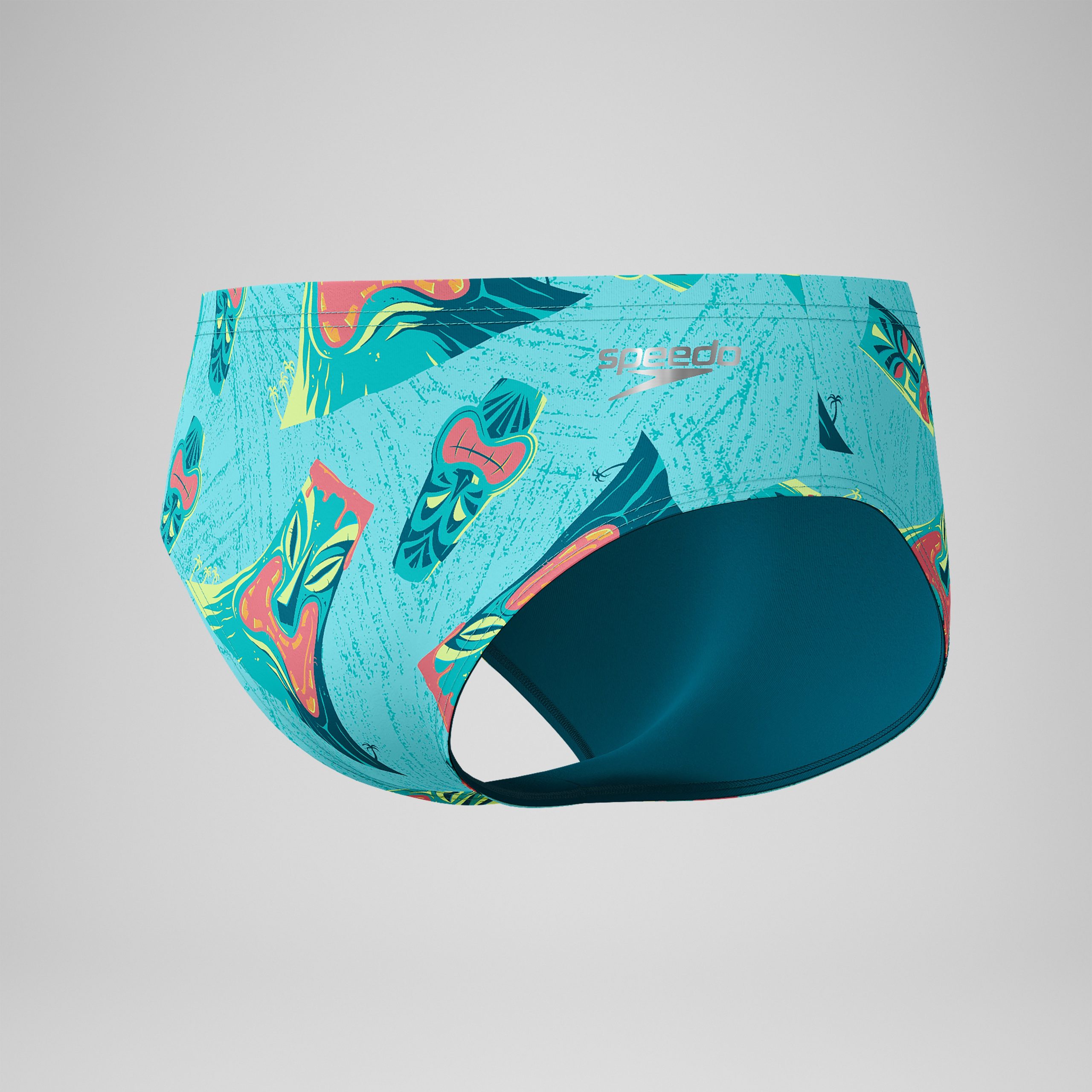 Men's Printed One Brief Green - Image 8