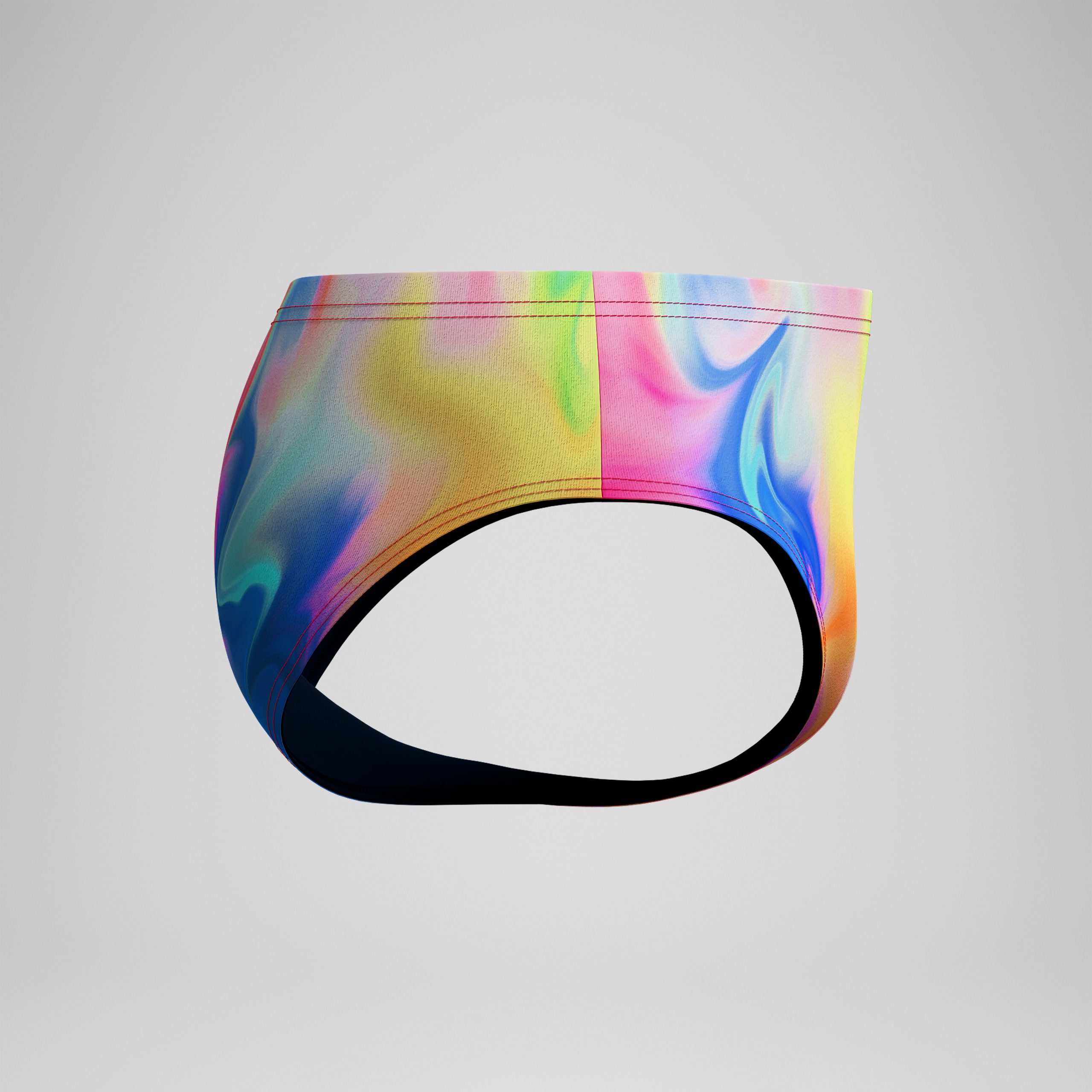 Men's Club Training Printed Brief Pink/Yellow - Image 6