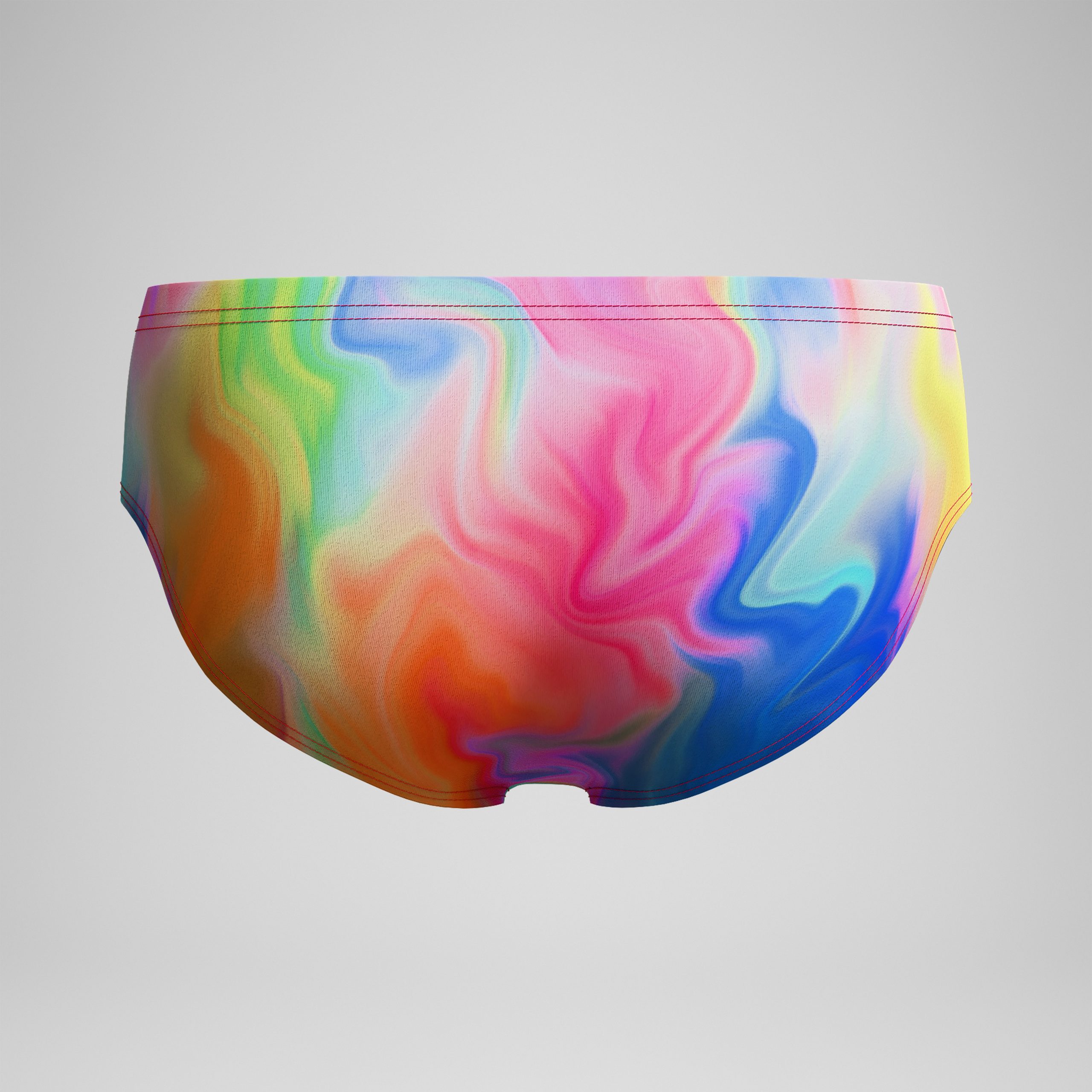 Men's Club Training Printed Brief Pink/Yellow - Image 7