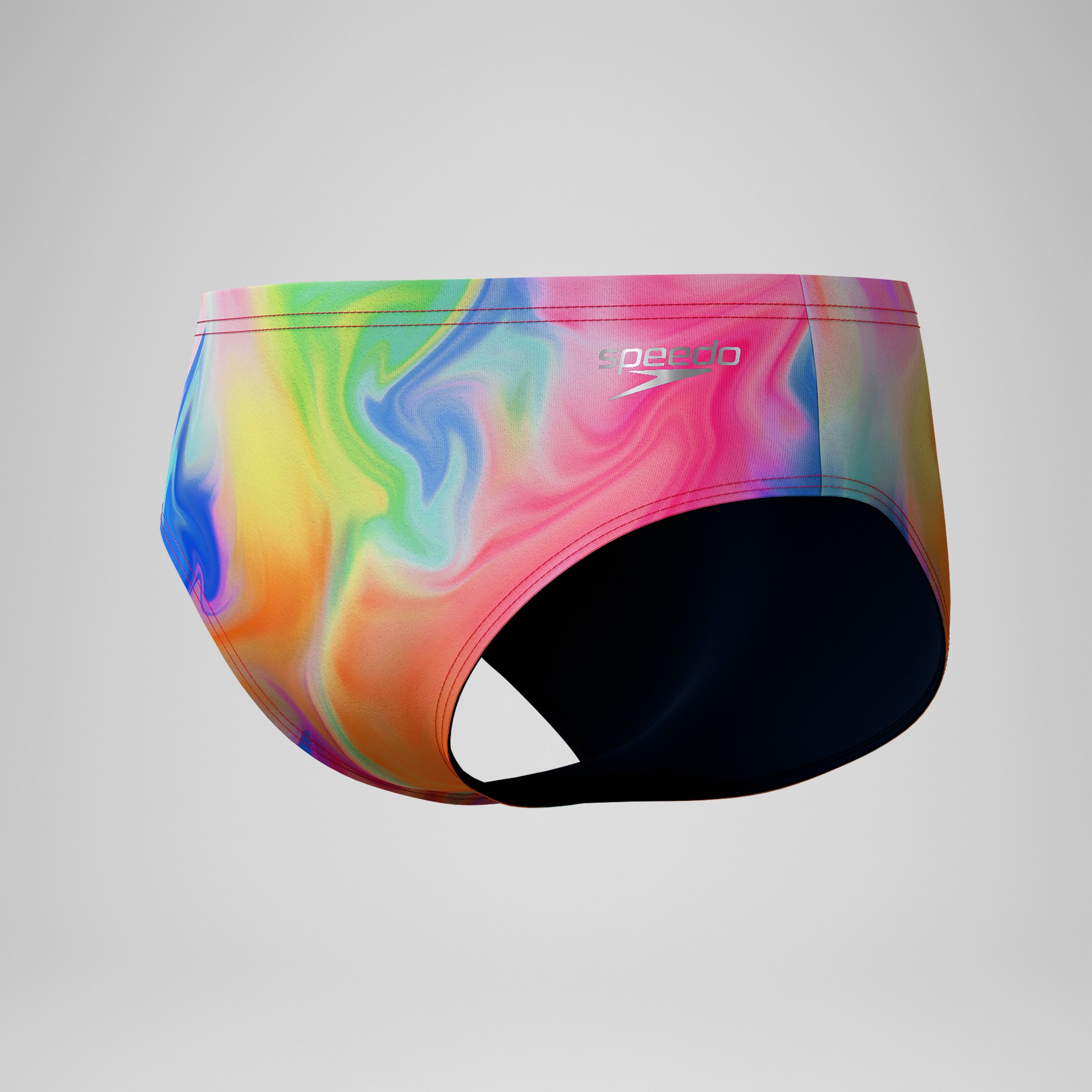 Men's Club Training Printed Brief Pink/Yellow - Image 8