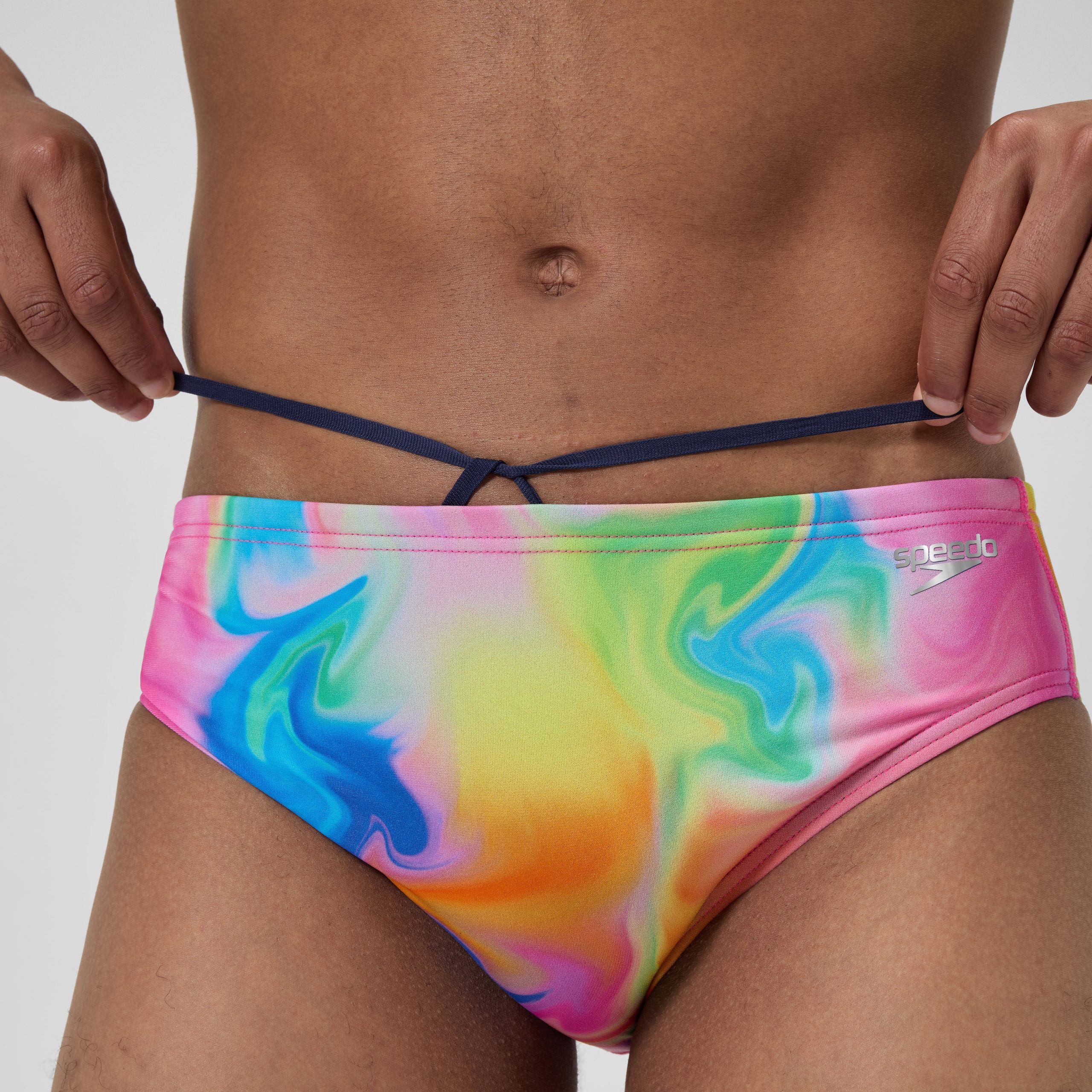 Men's Club Training Printed Brief Pink/Yellow - Image 10