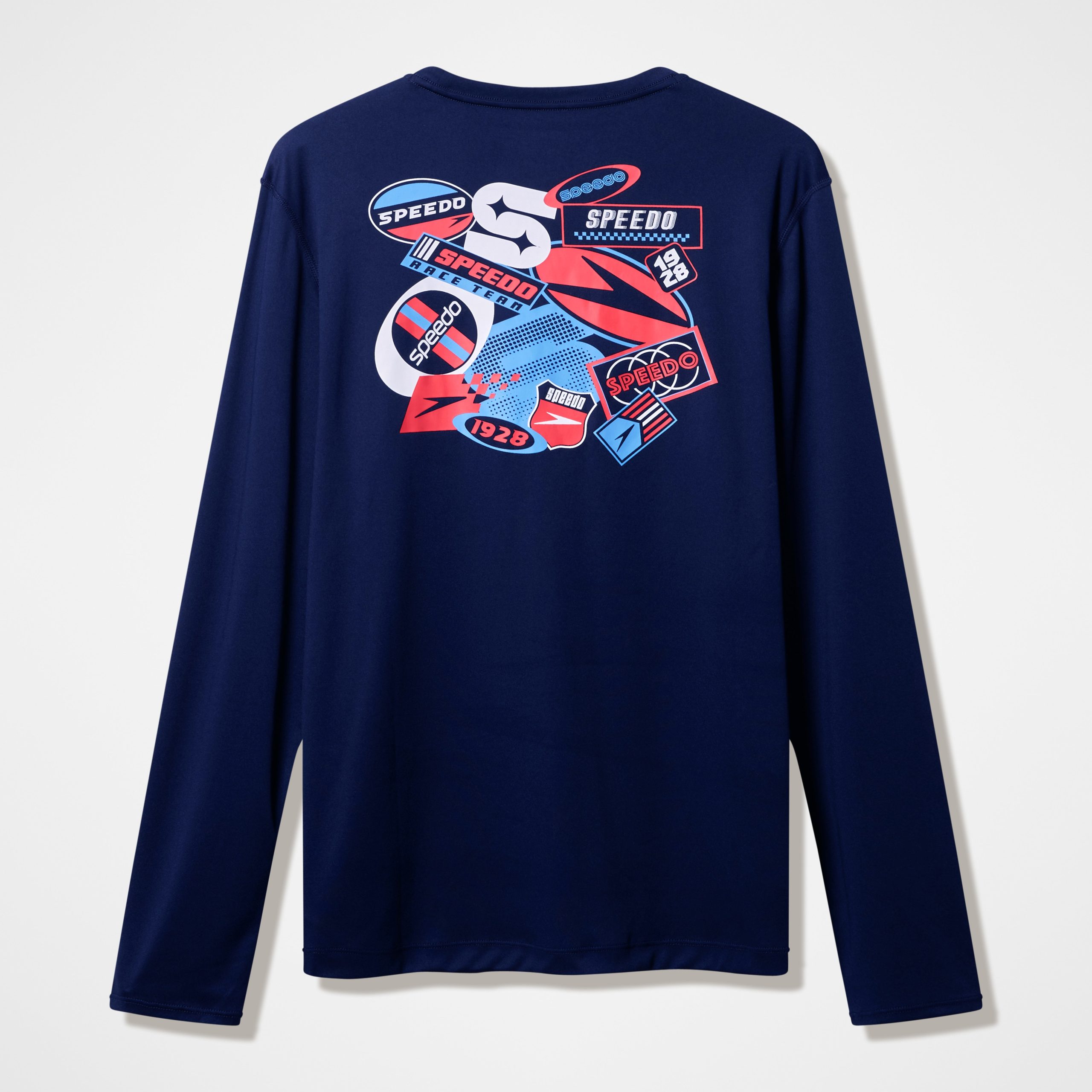 Men's Long Sleeve Swim Shirt Navy - Image 2