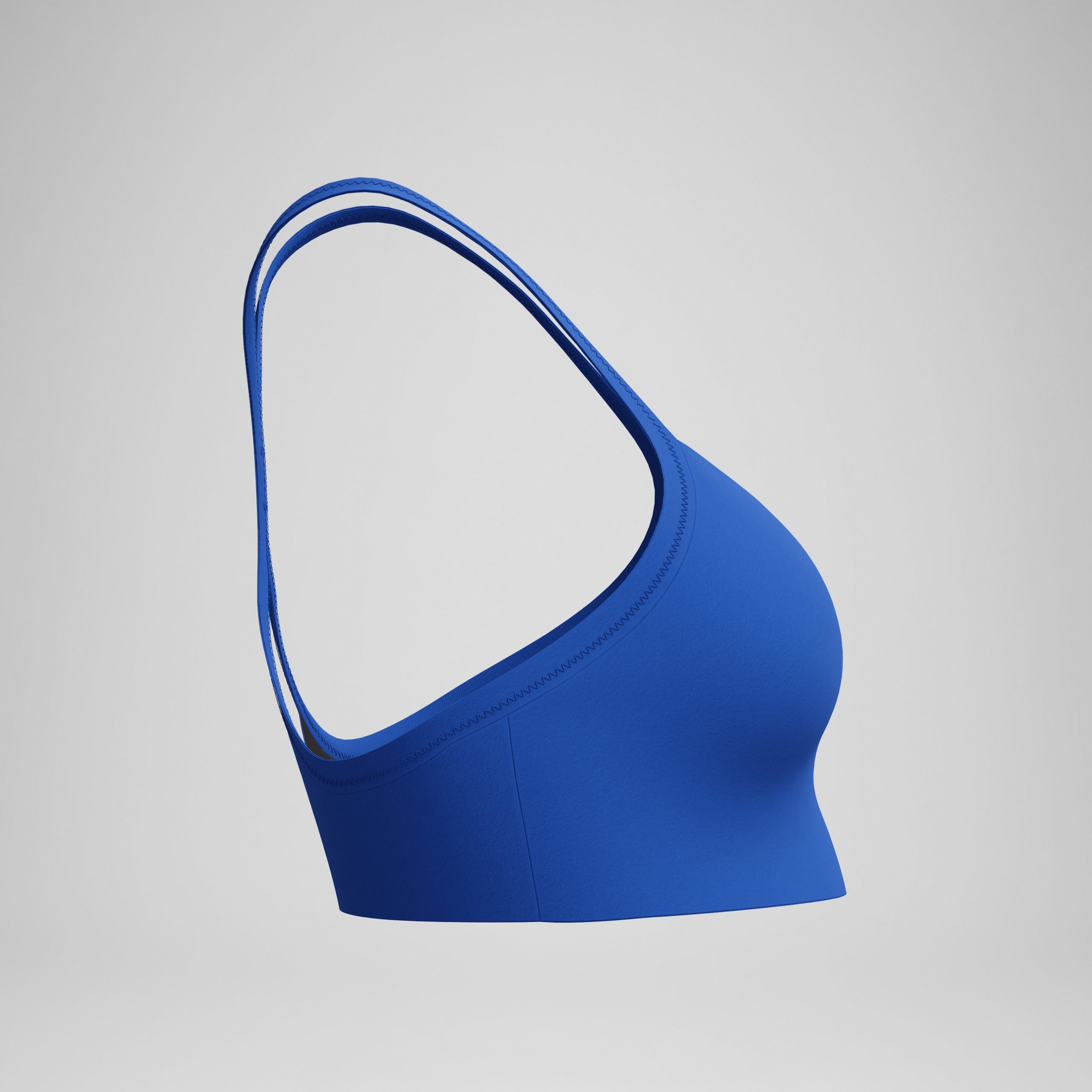 Women's Solid Racerback Bikini Top Blue - Image 6