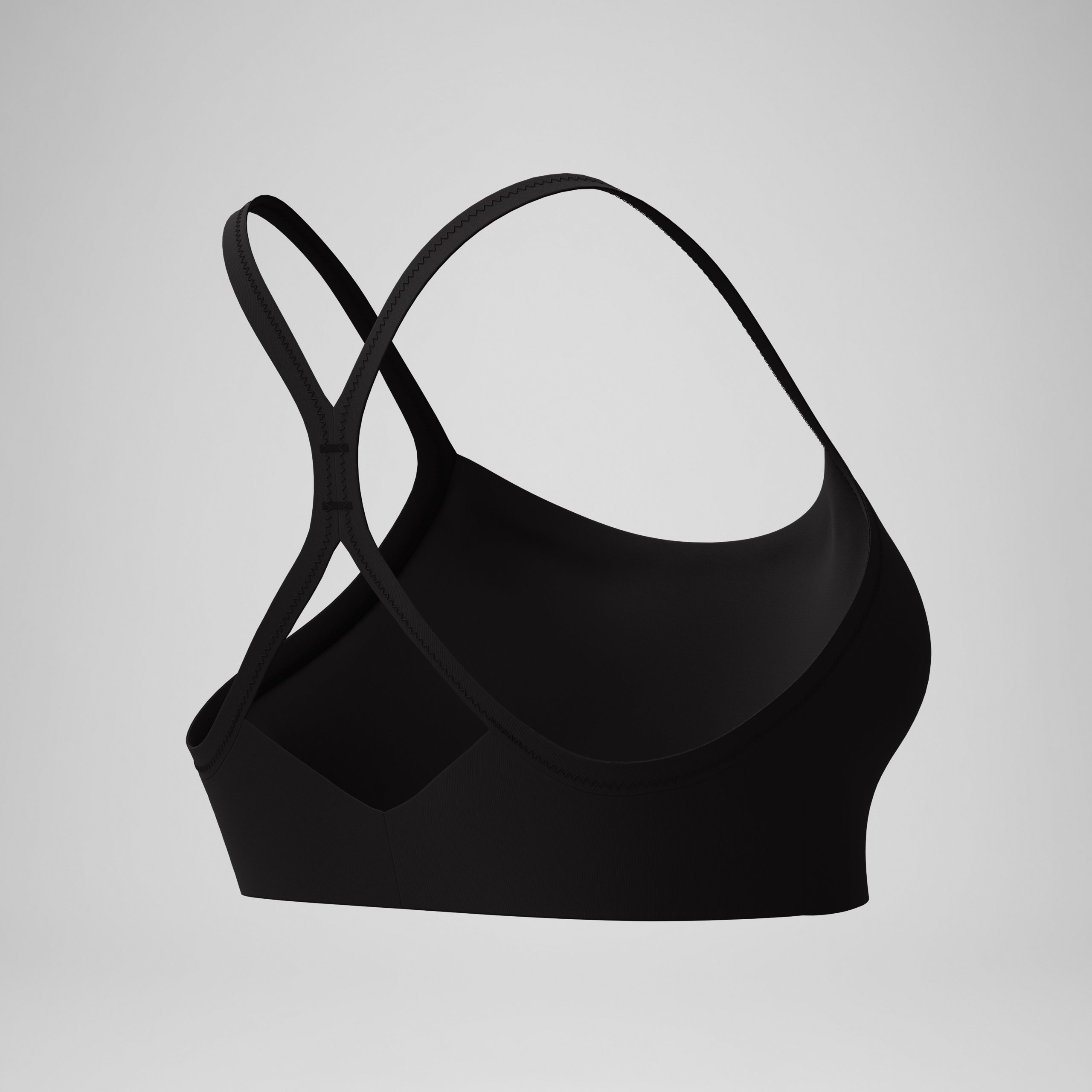 Women's Women's Racerback Crop Top Black - Image 4