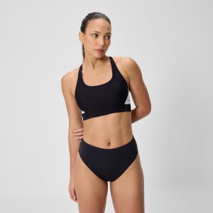 Women's Colorblock Bikini Top Black/White