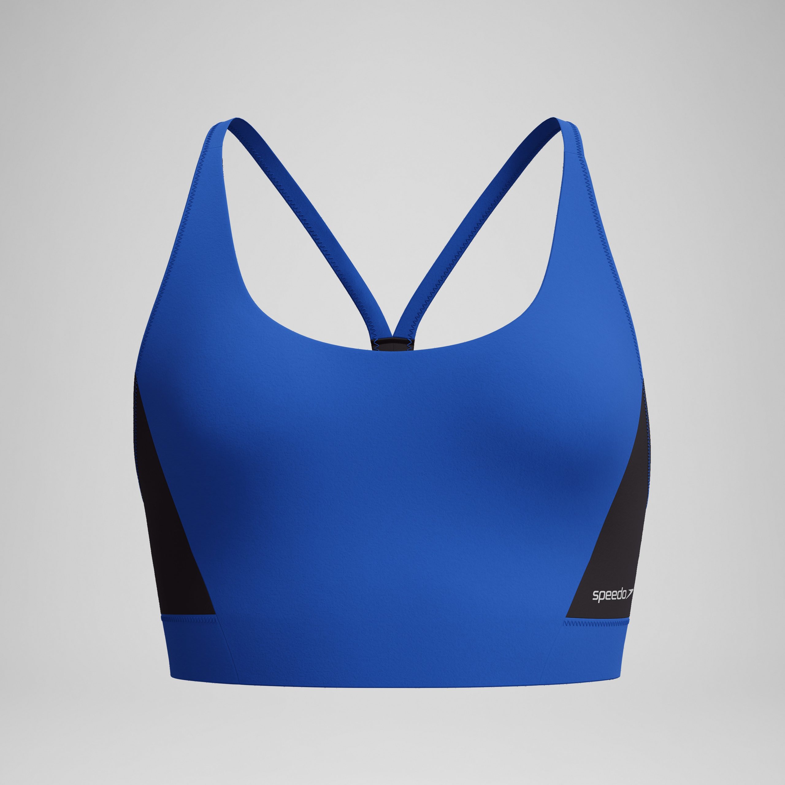 Women's Colorblock Bikini Top Blue/Black - Image 4