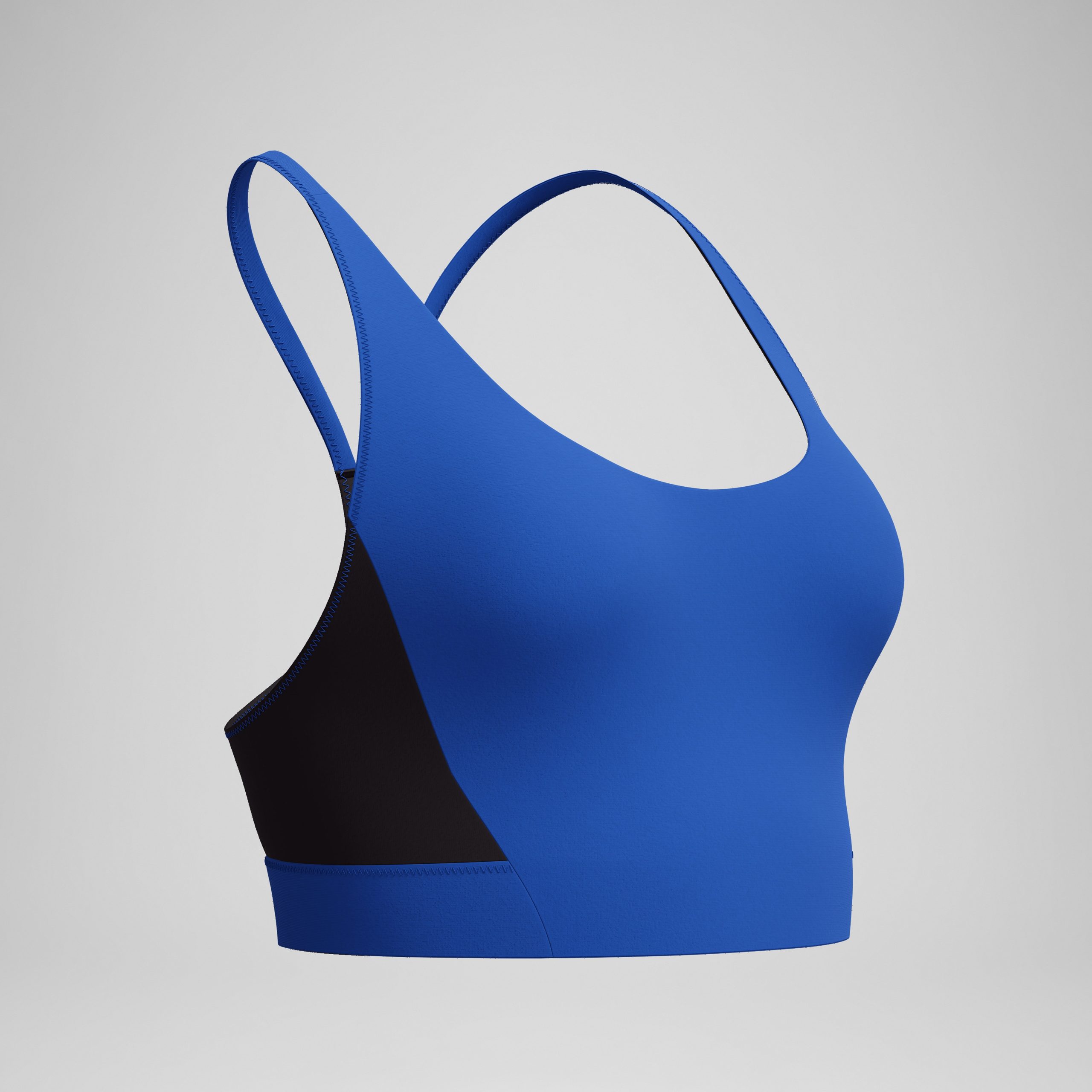 Women's Colorblock Bikini Top Blue/Black - Image 5