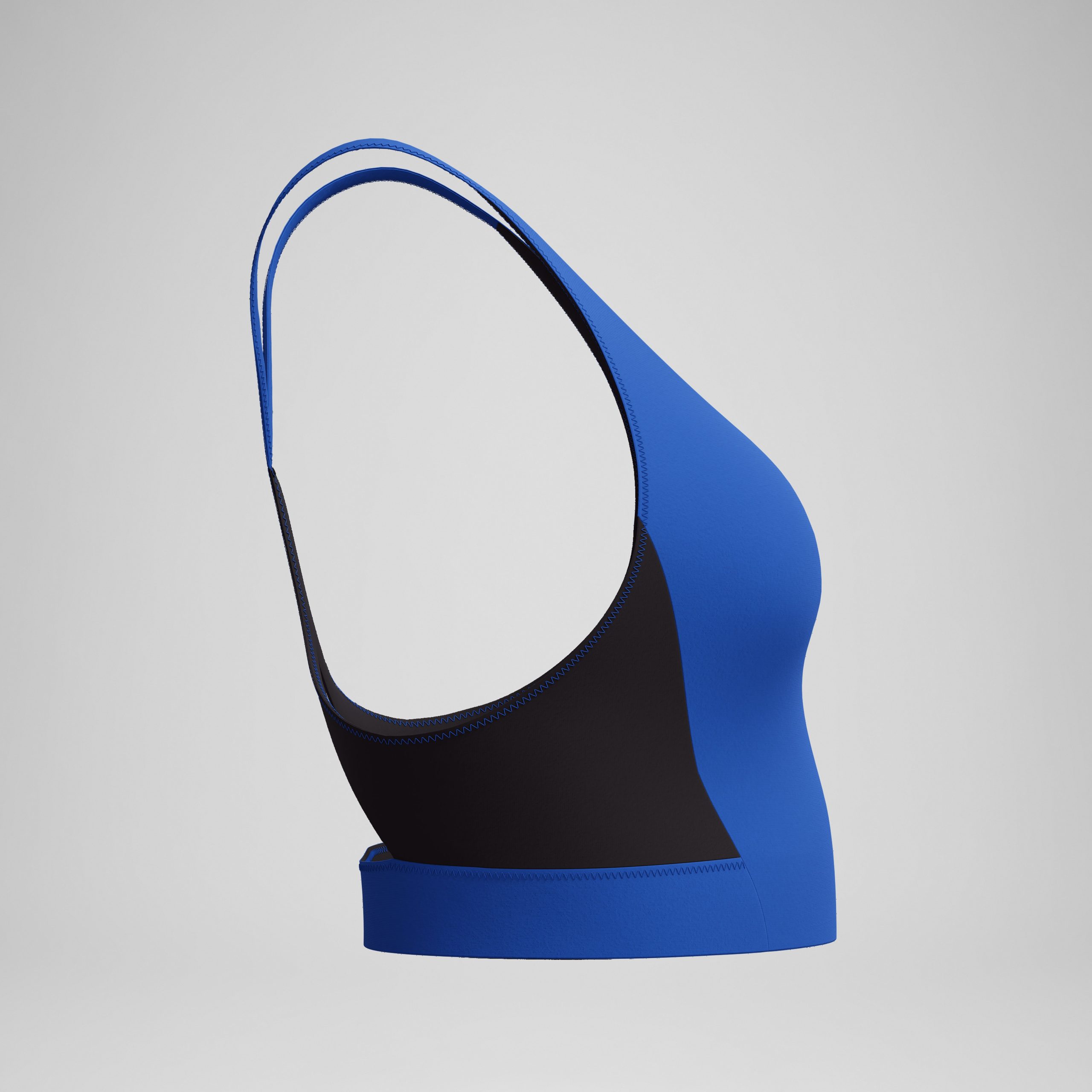 Women's Colorblock Bikini Top Blue/Black - Image 6