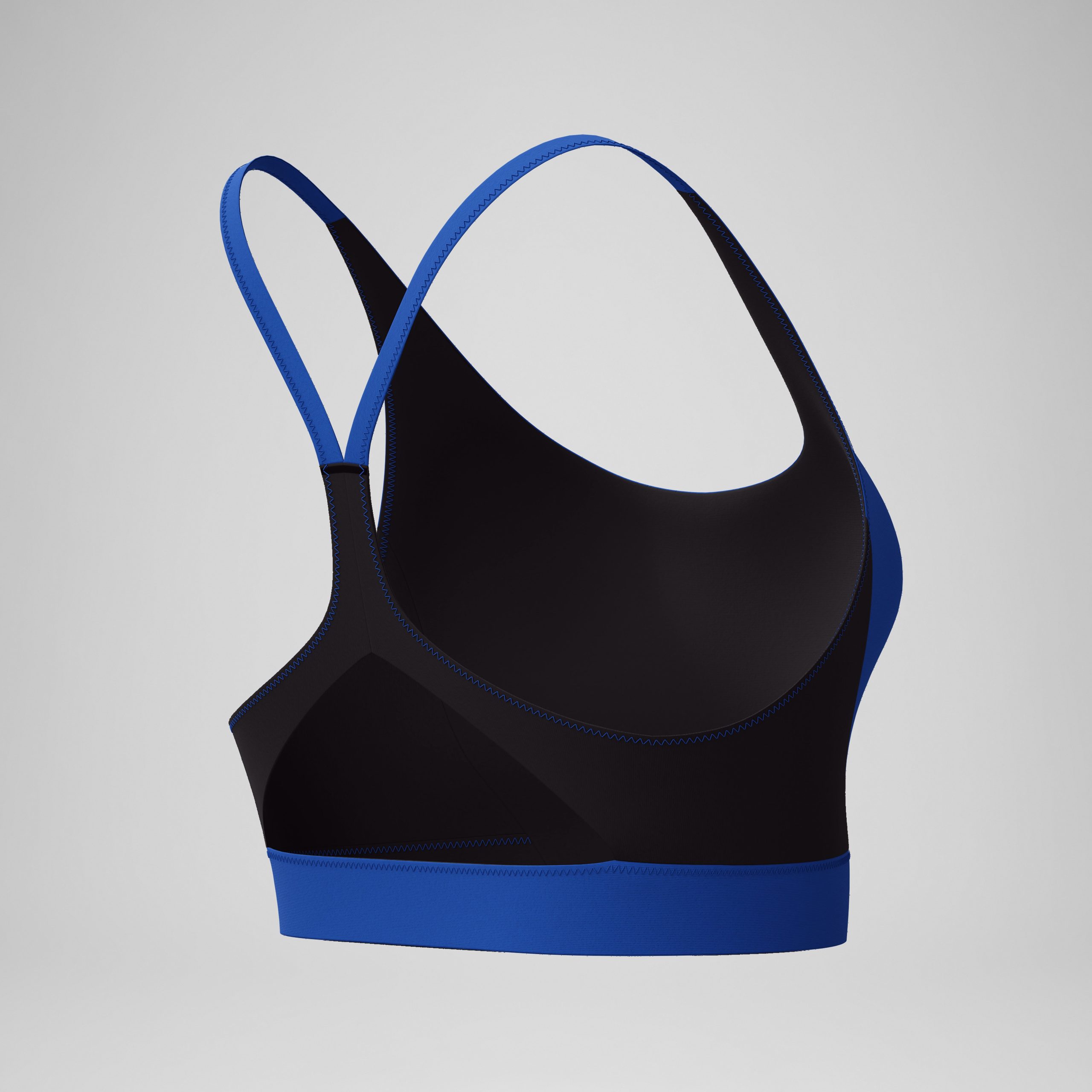 Women's Colorblock Bikini Top Blue/Black - Image 7