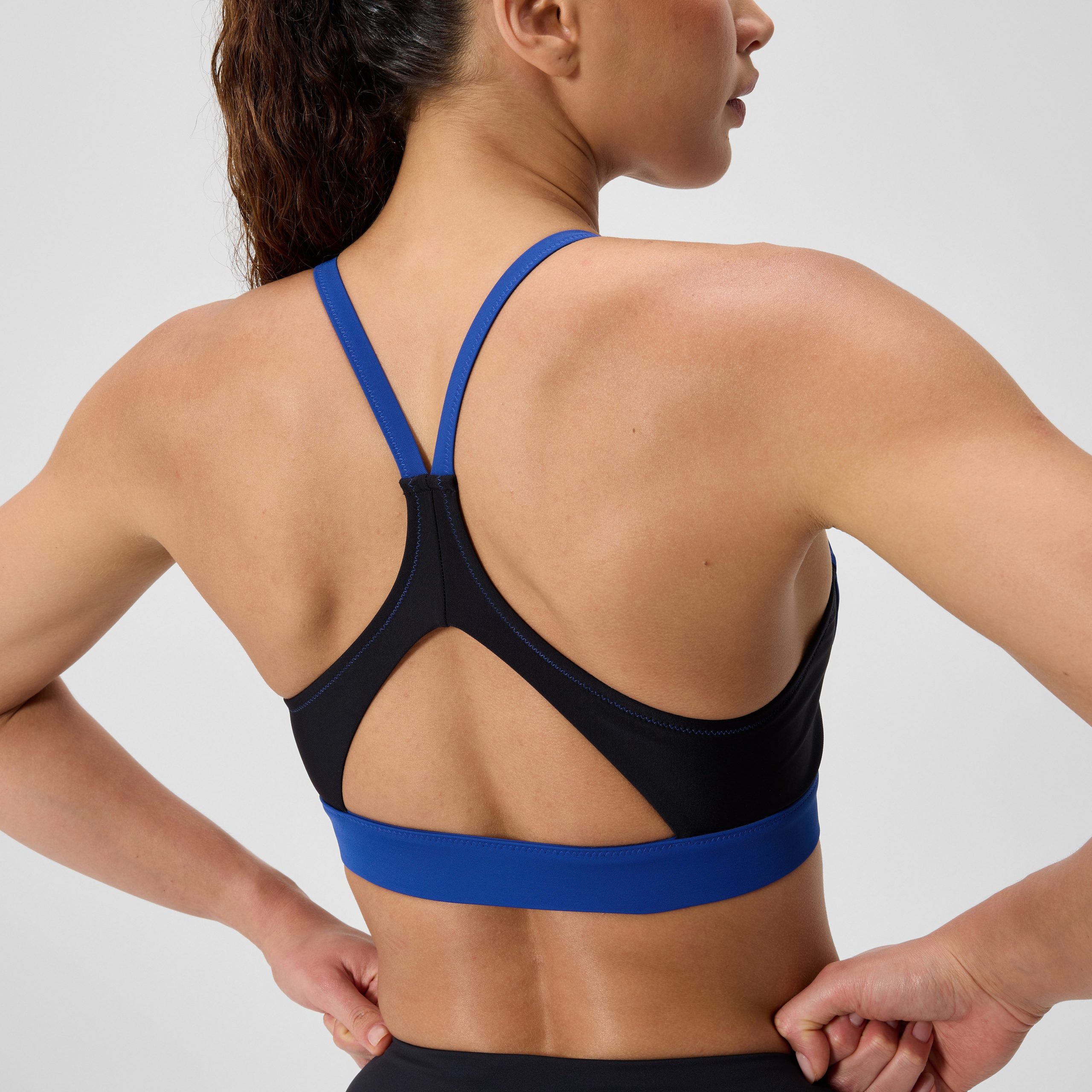 Women's Colorblock Bikini Top Blue/Black - Image 8