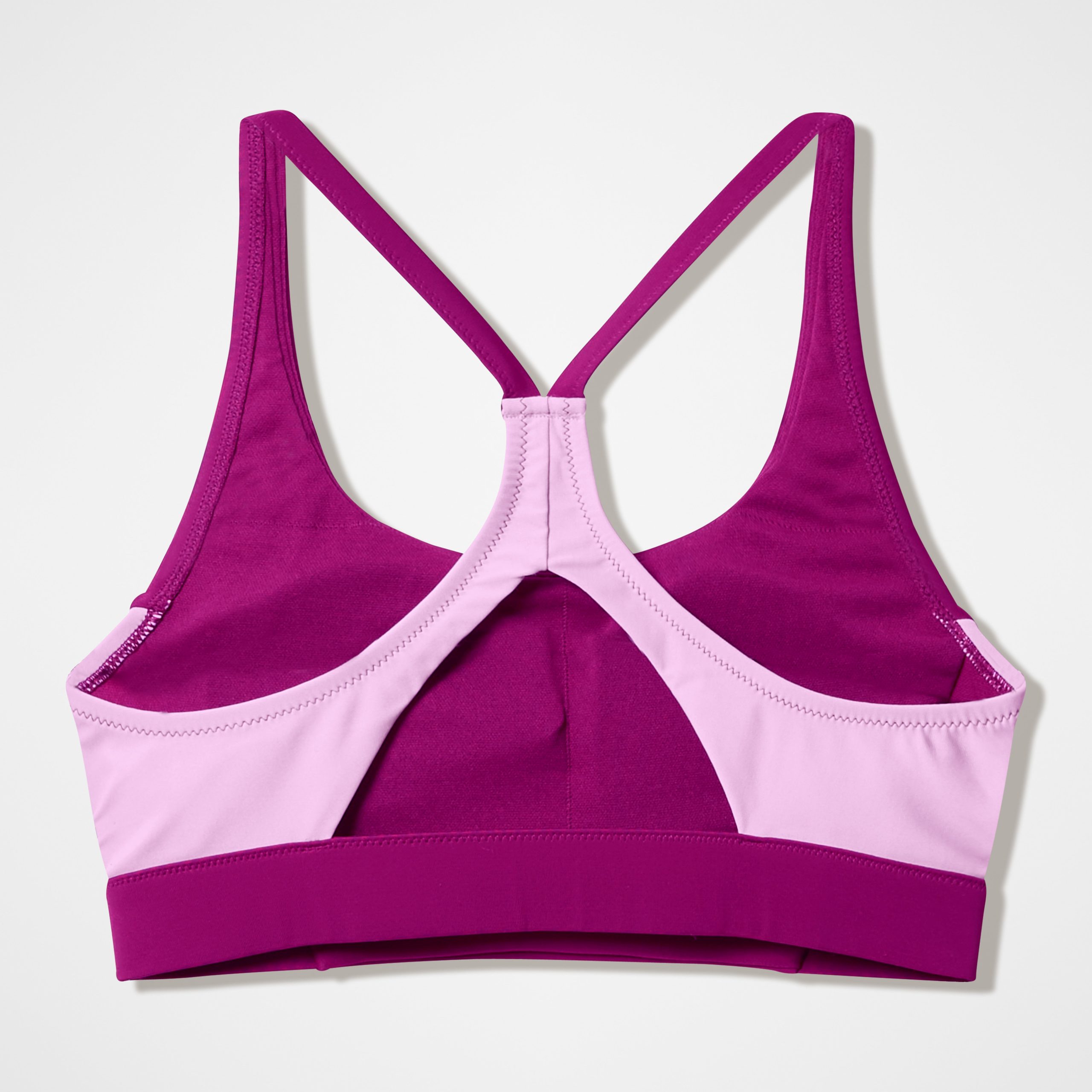 Women's Colorblock Bikini Top Dark Pink - Image 5