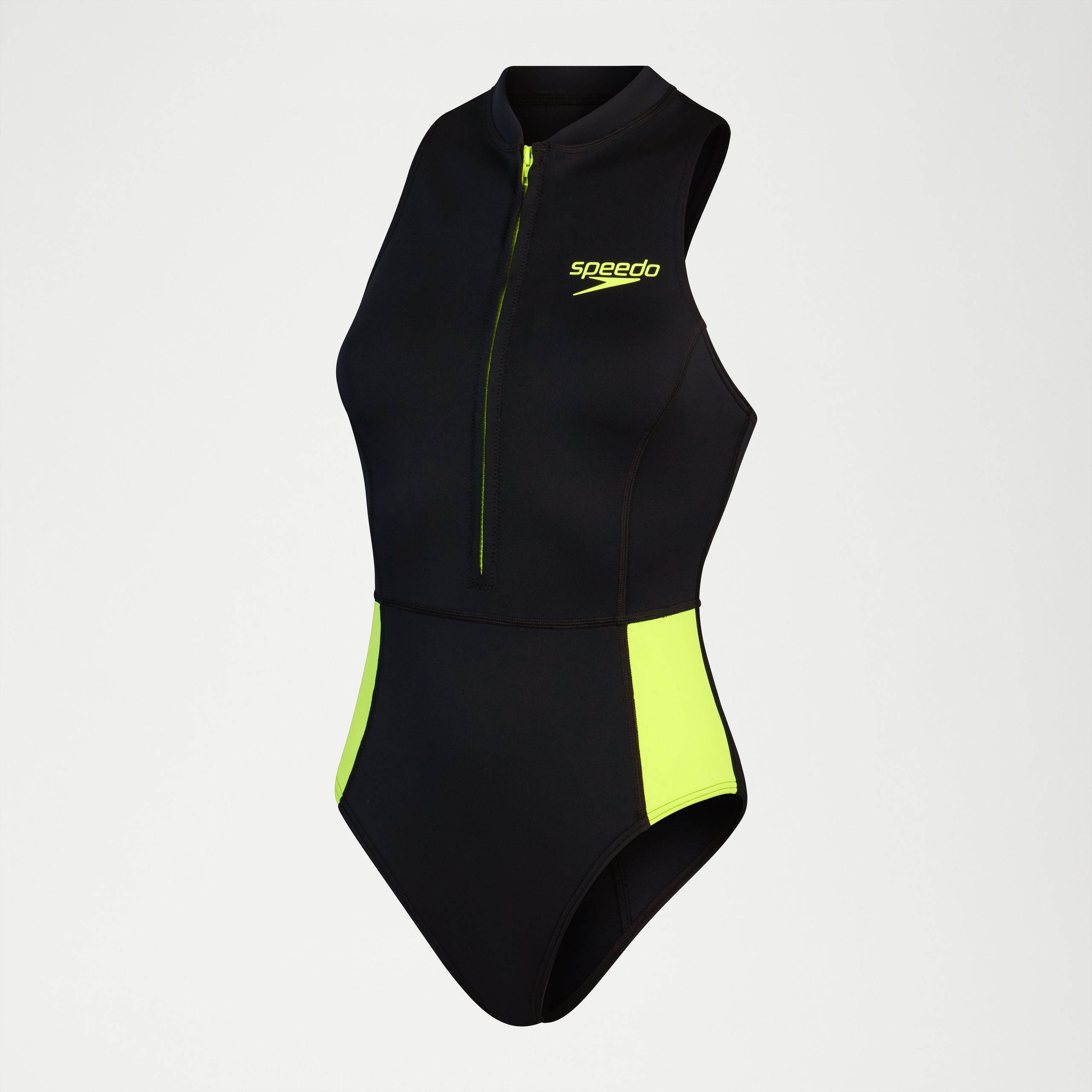 Women's Sleeveless Thermal One Piece Black/Green