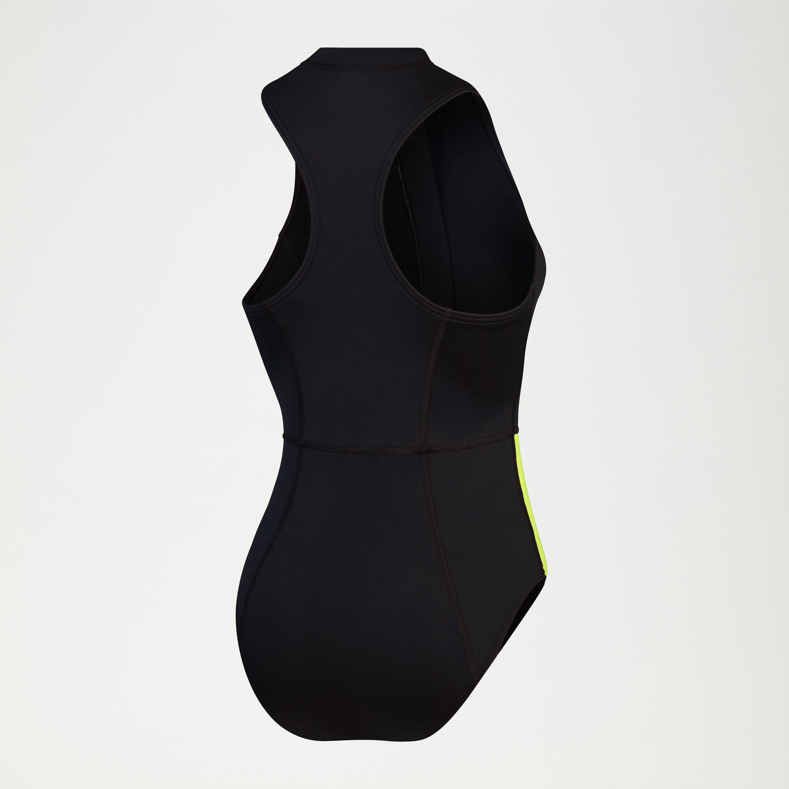 Women's Sleeveless Thermal One Piece Black/Green - Image 2
