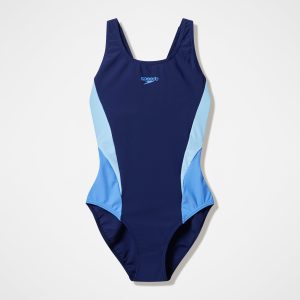 Women's Colorblock Muscleback One Piece Navy/Blue