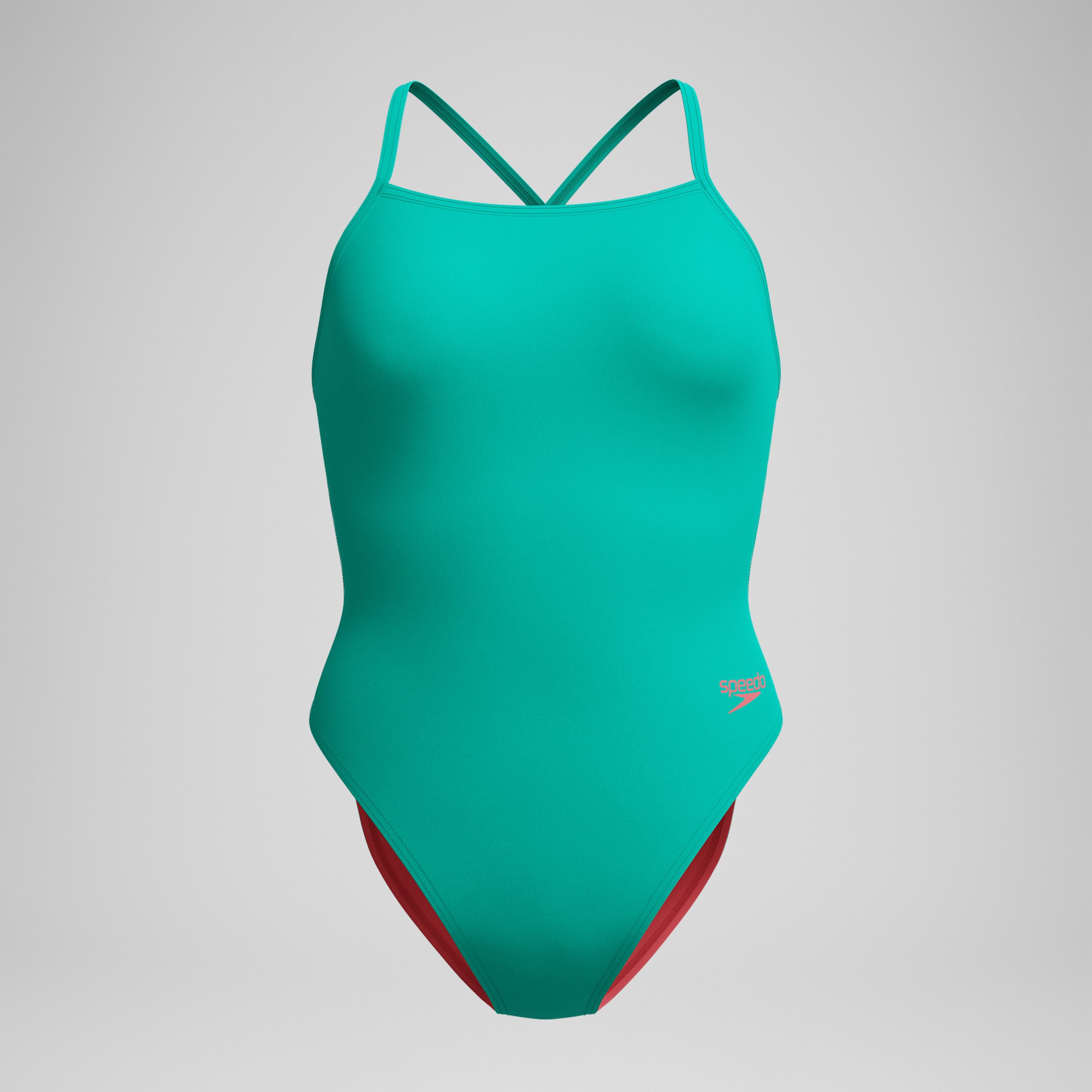 Women's Solid Twist Back One Piece Green - Image 5