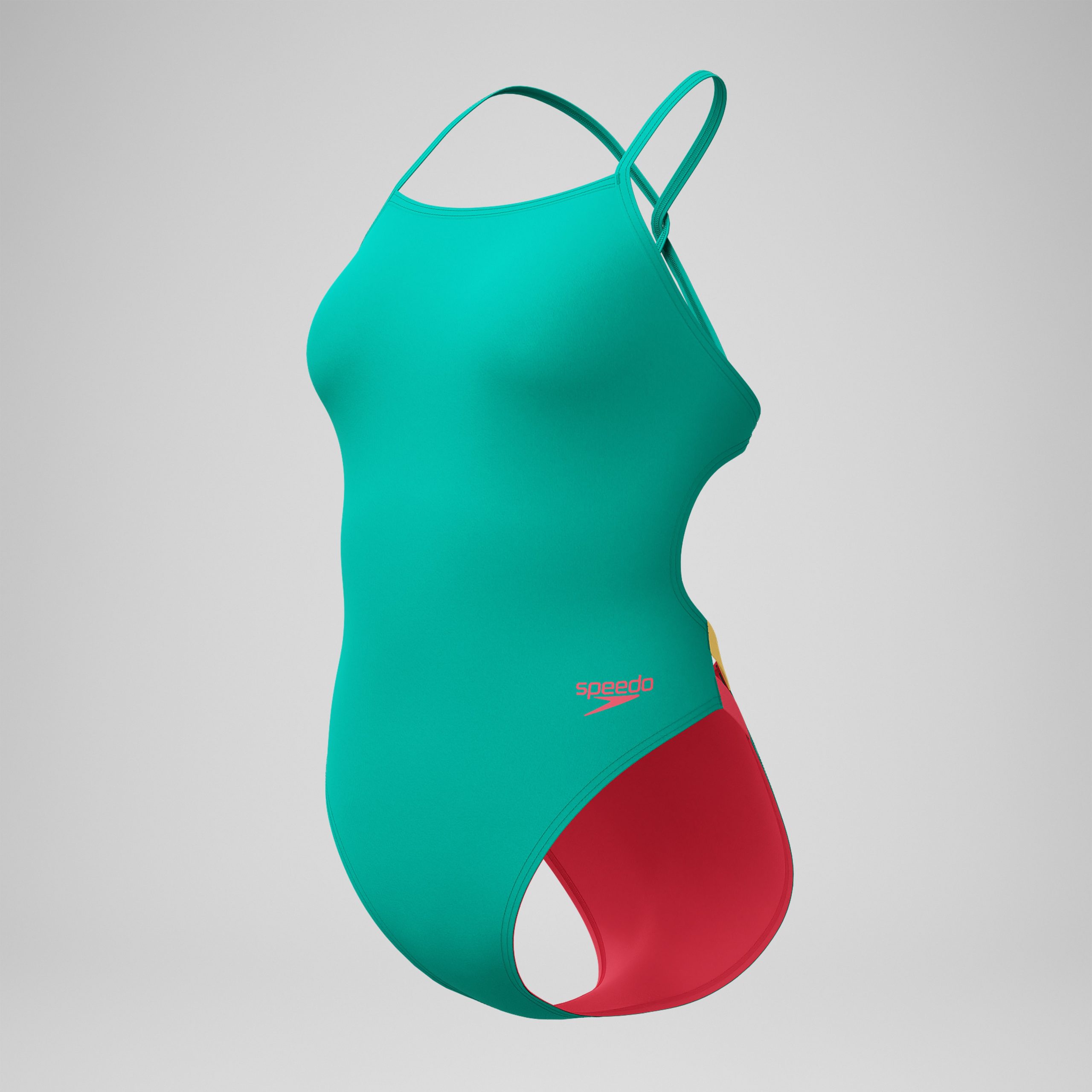 Women's Solid Twist Back One Piece Green - Image 8