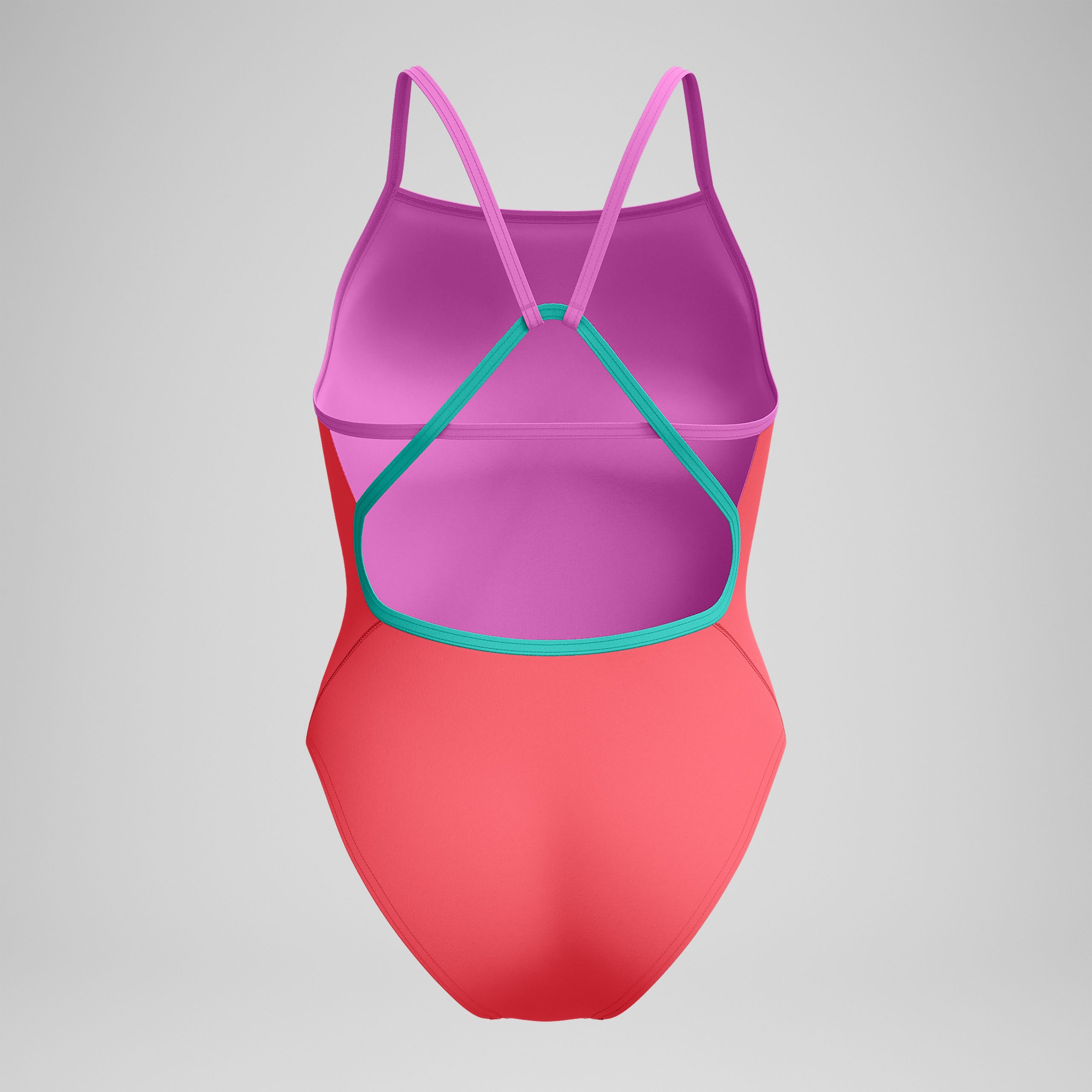 Women's Solid Tri Back One Piece Orange - Image 7