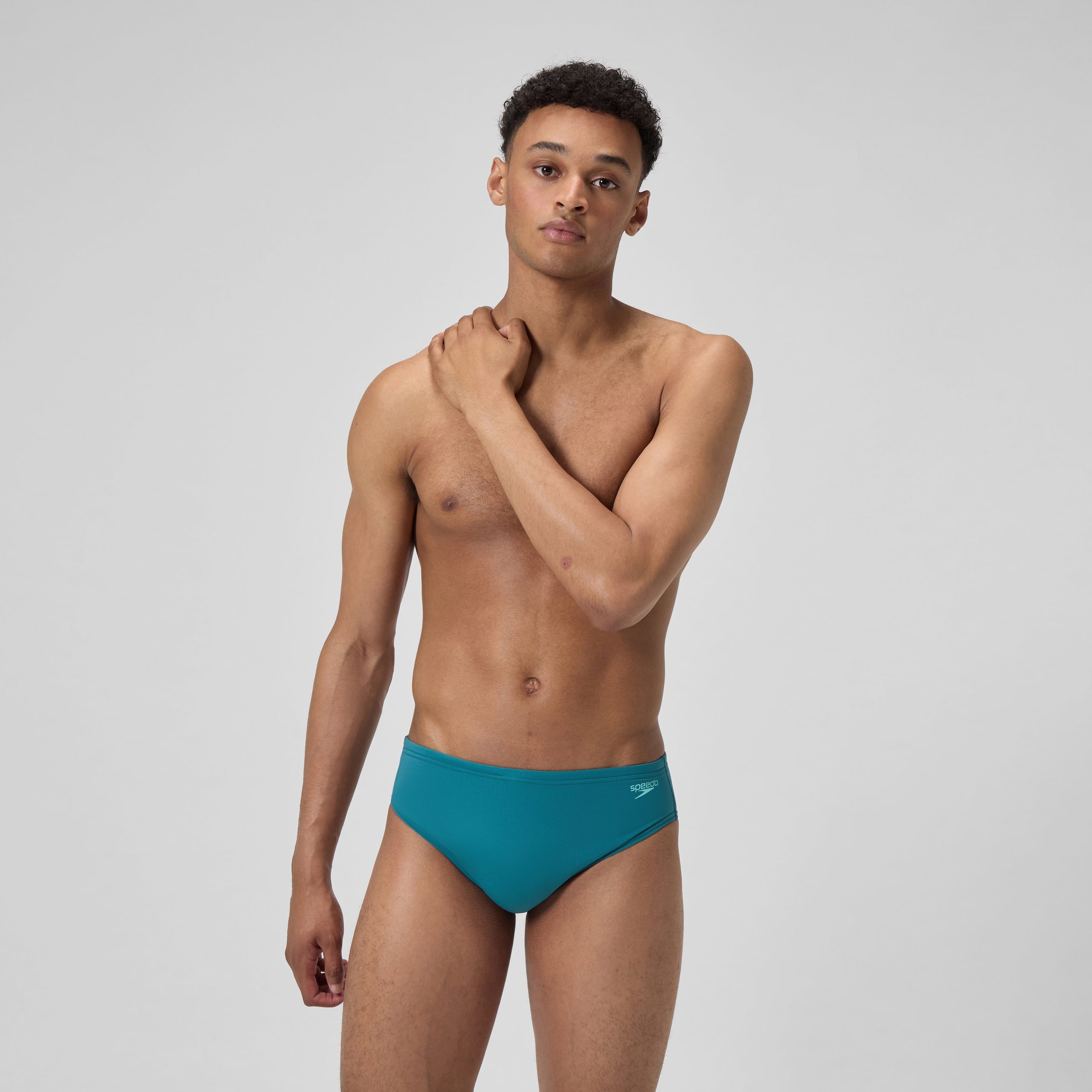 Men's Solid One Brief Blue - Image 2