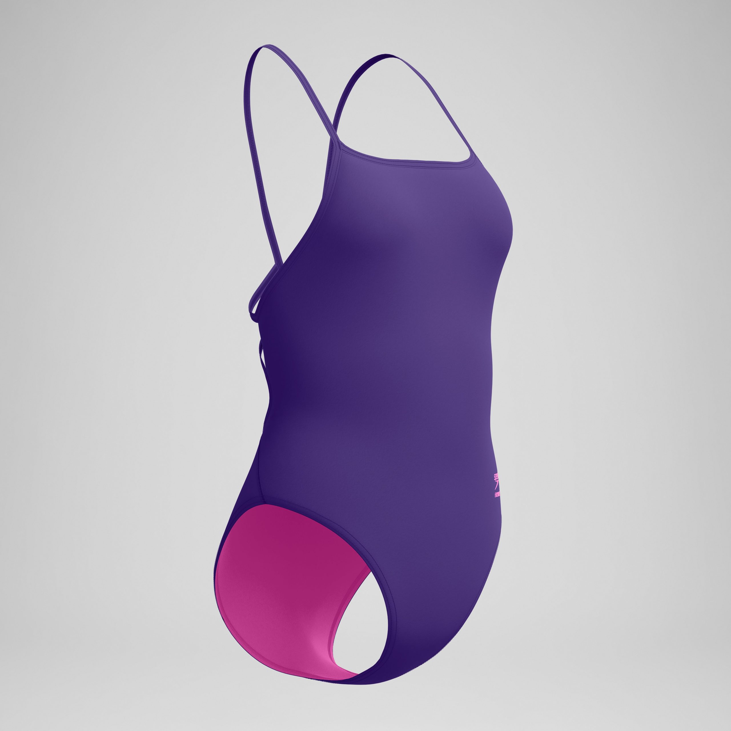 Women's Club Training Web Back One Piece Purple - Image 5