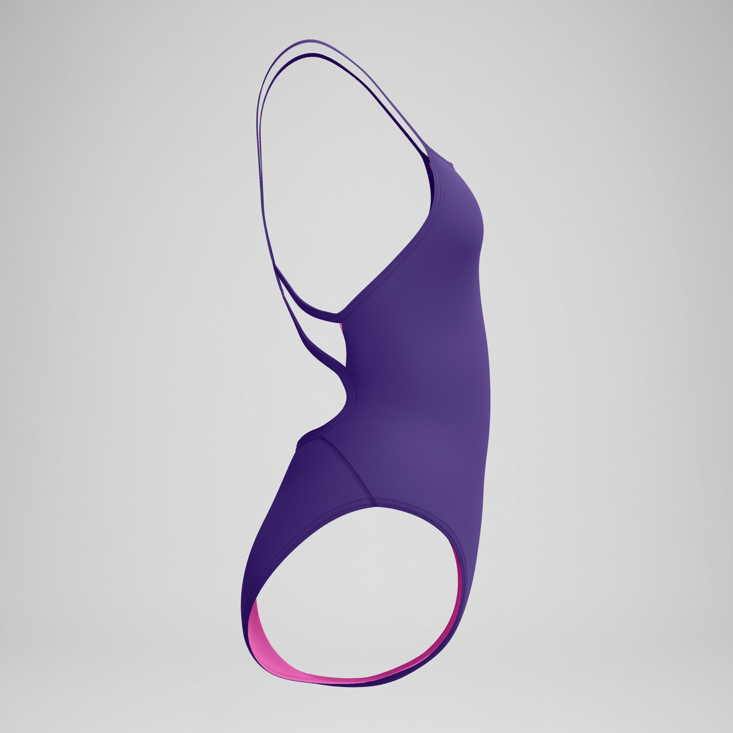 Women's Club Training Web Back One Piece Purple - Image 6