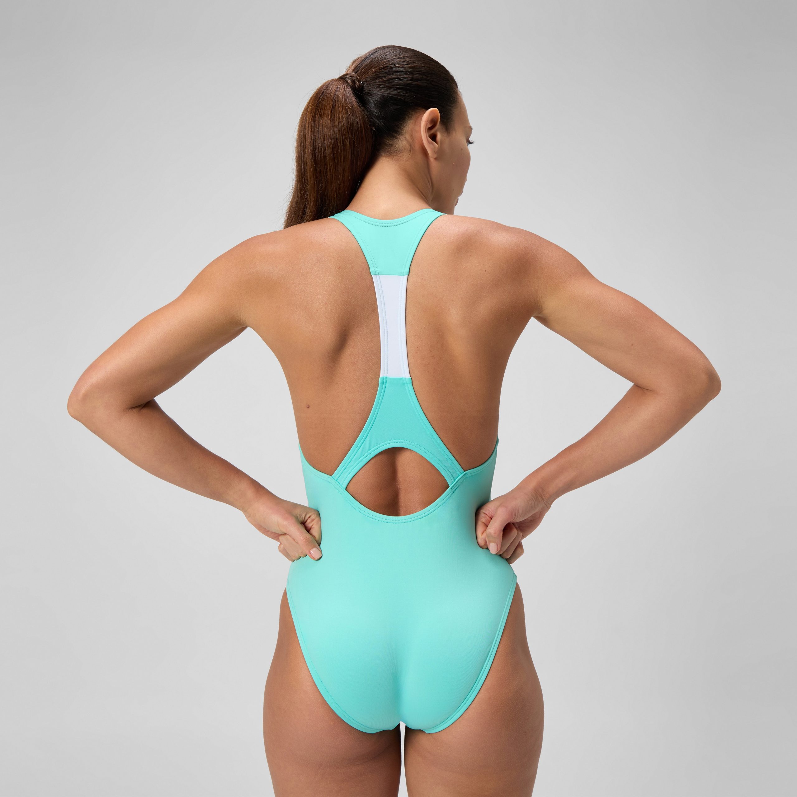 Women's Jetstream Racerback One Piece Turquoise - Image 4
