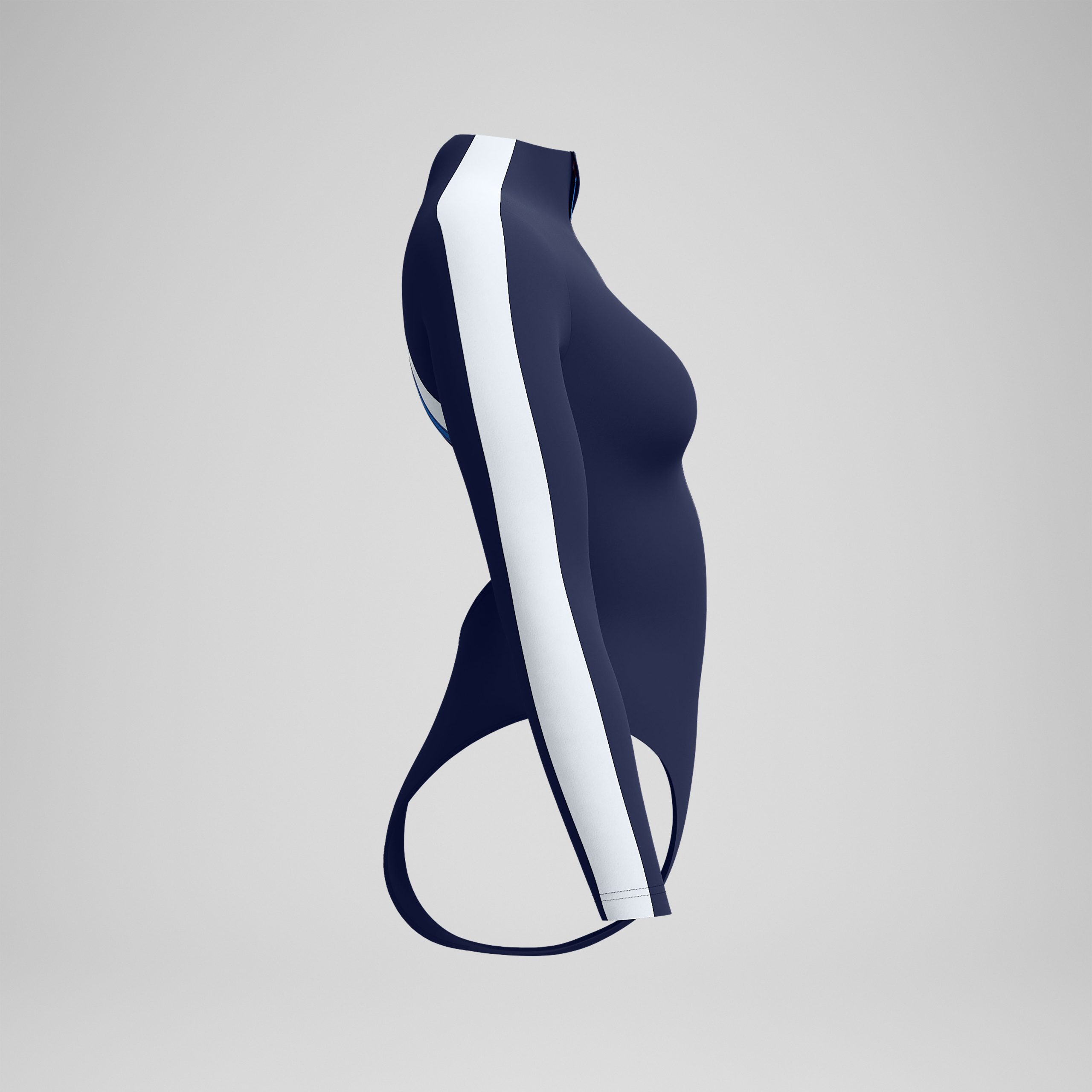 Women's Jetstream Long Sleeve Colorblock One Piece Navy - Image 6