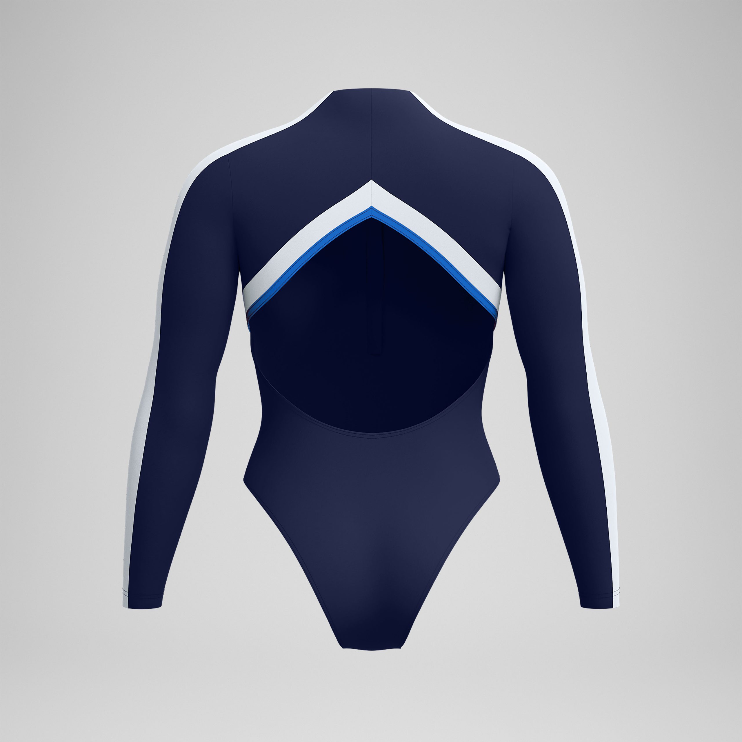 Women's Jetstream Long Sleeve Colorblock One Piece Navy - Image 7