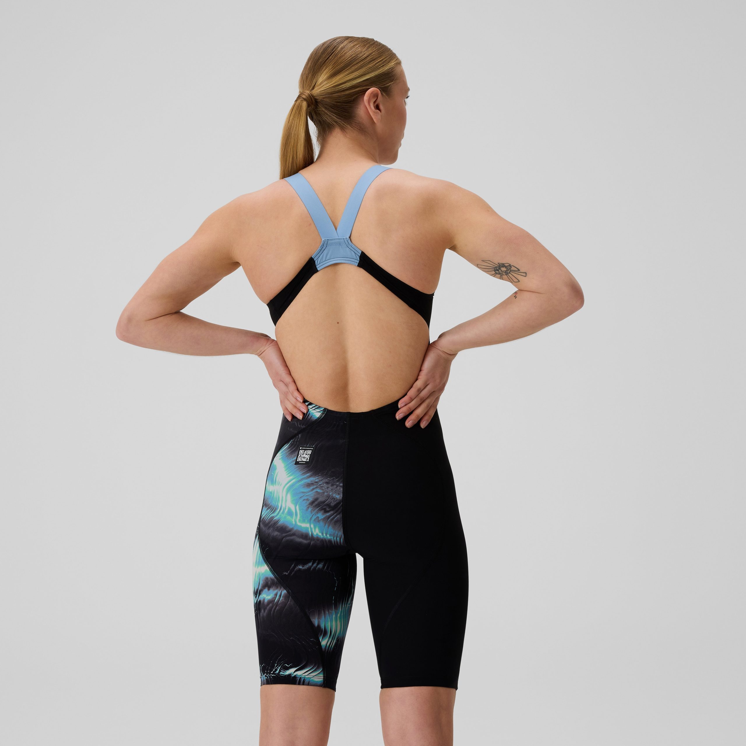 Women's Fastskin LZR Pro 2.0 Kneeskin Black/Grey - Image 4