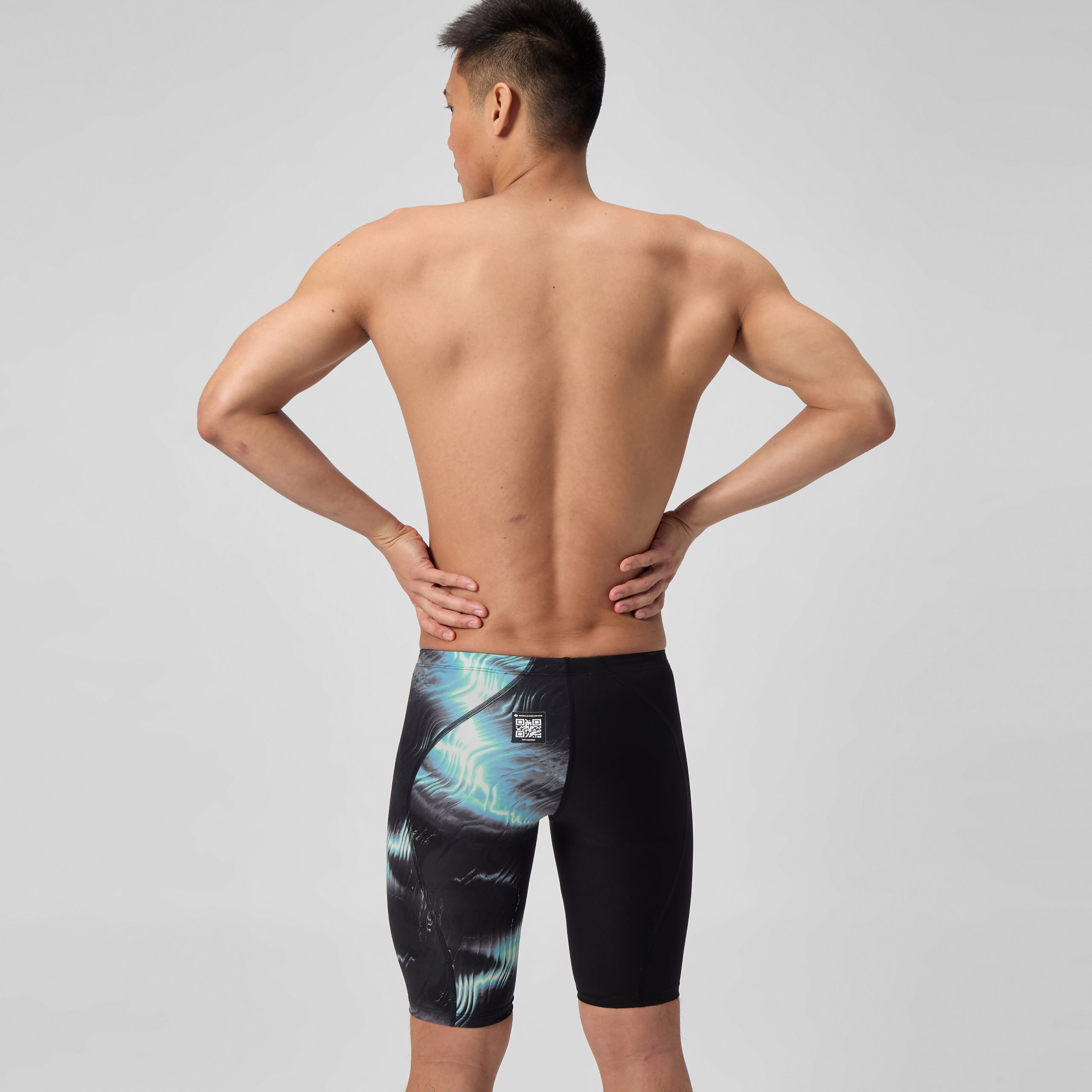 Men's Fastskin LZR Pro 2.0 Jammer Black/Grey - Image 4