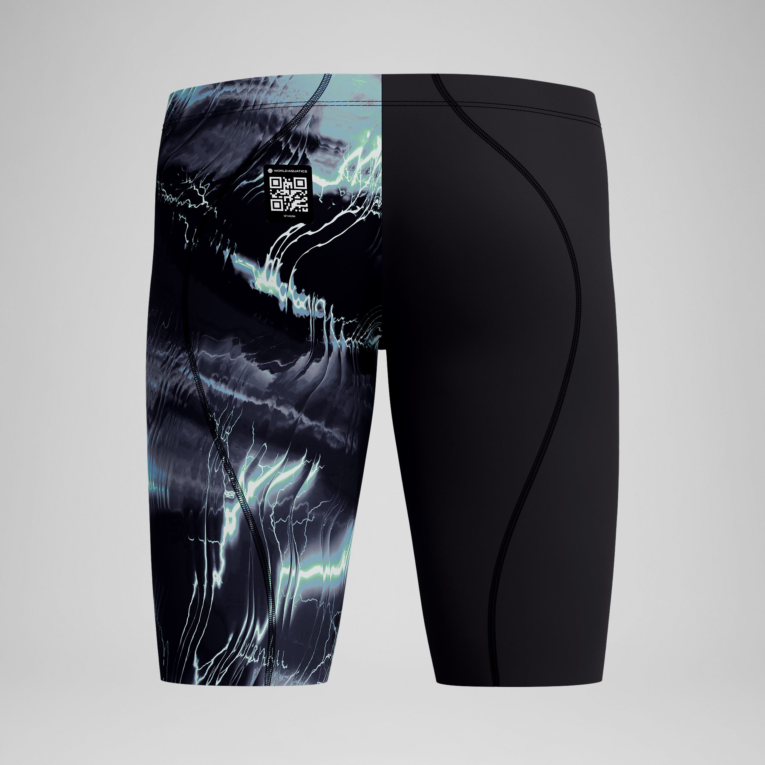 Men's Fastskin LZR Pro 2.0 Jammer Black/Grey - Image 7