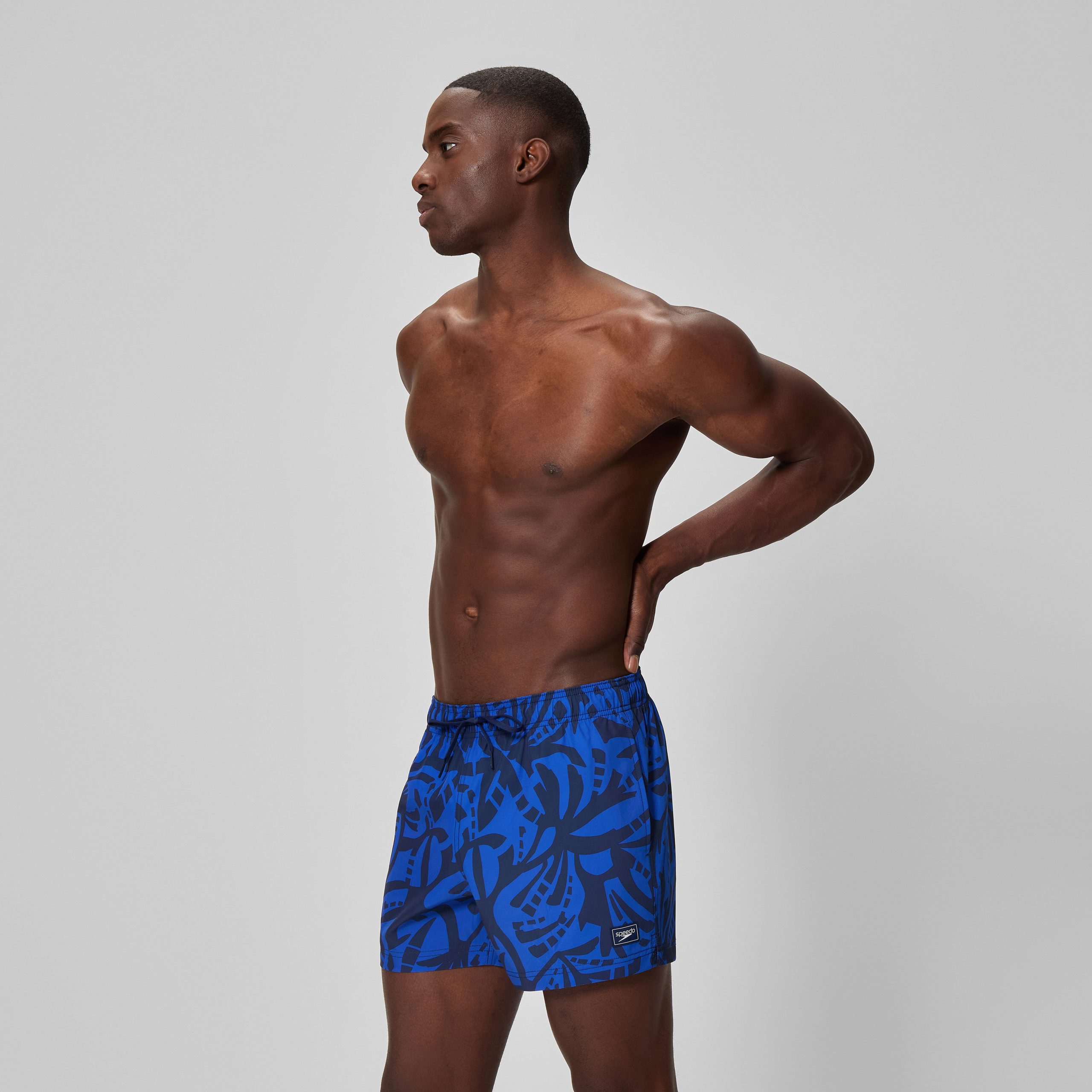 Men's Redondo Edge Printed Swim Shorts Navy/Blue - Image 2